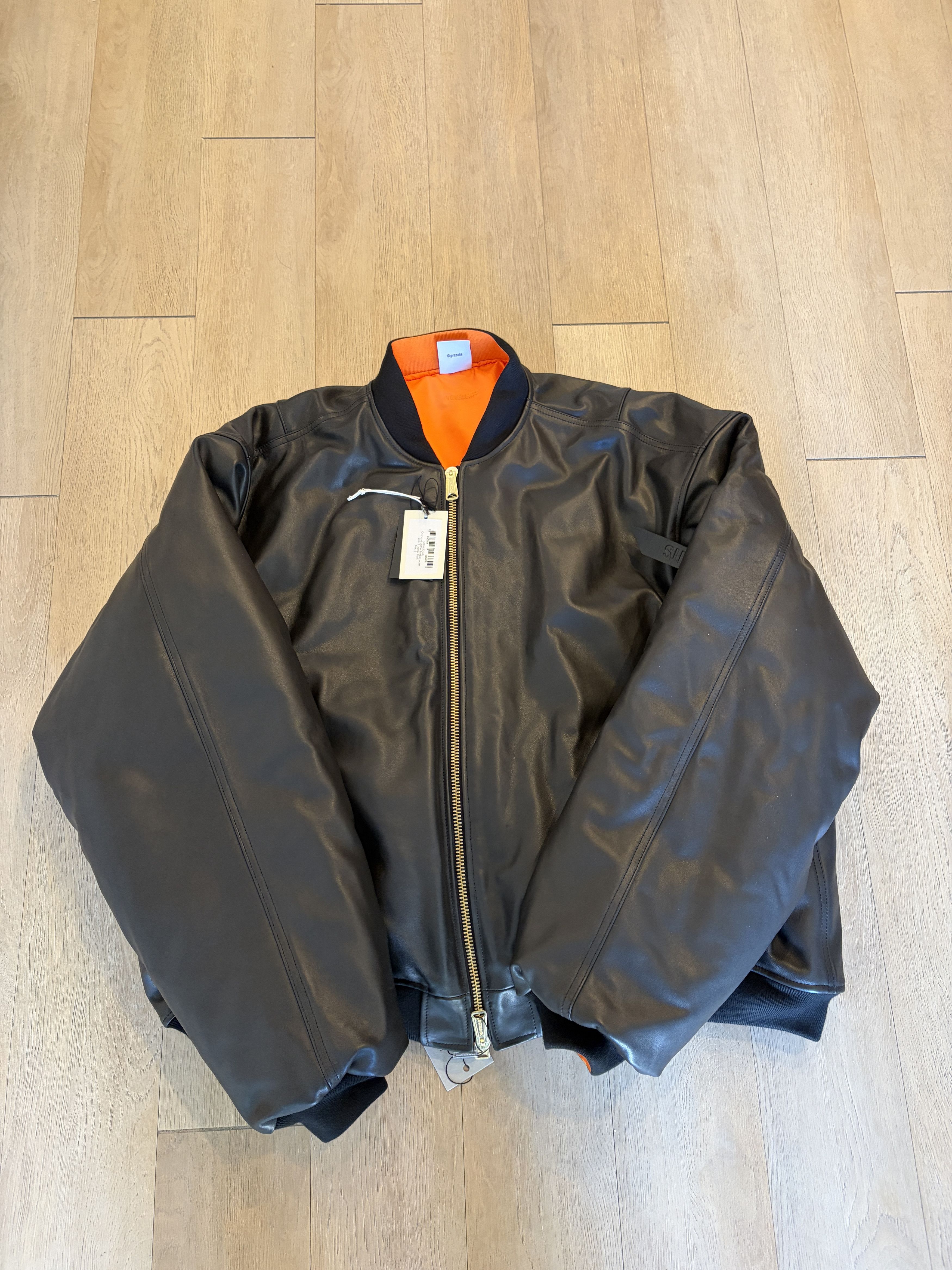 Vetements Vetements Leather MA-1 Bomber Size US S / EU 44-46 / 1 - 5 Thumbnail