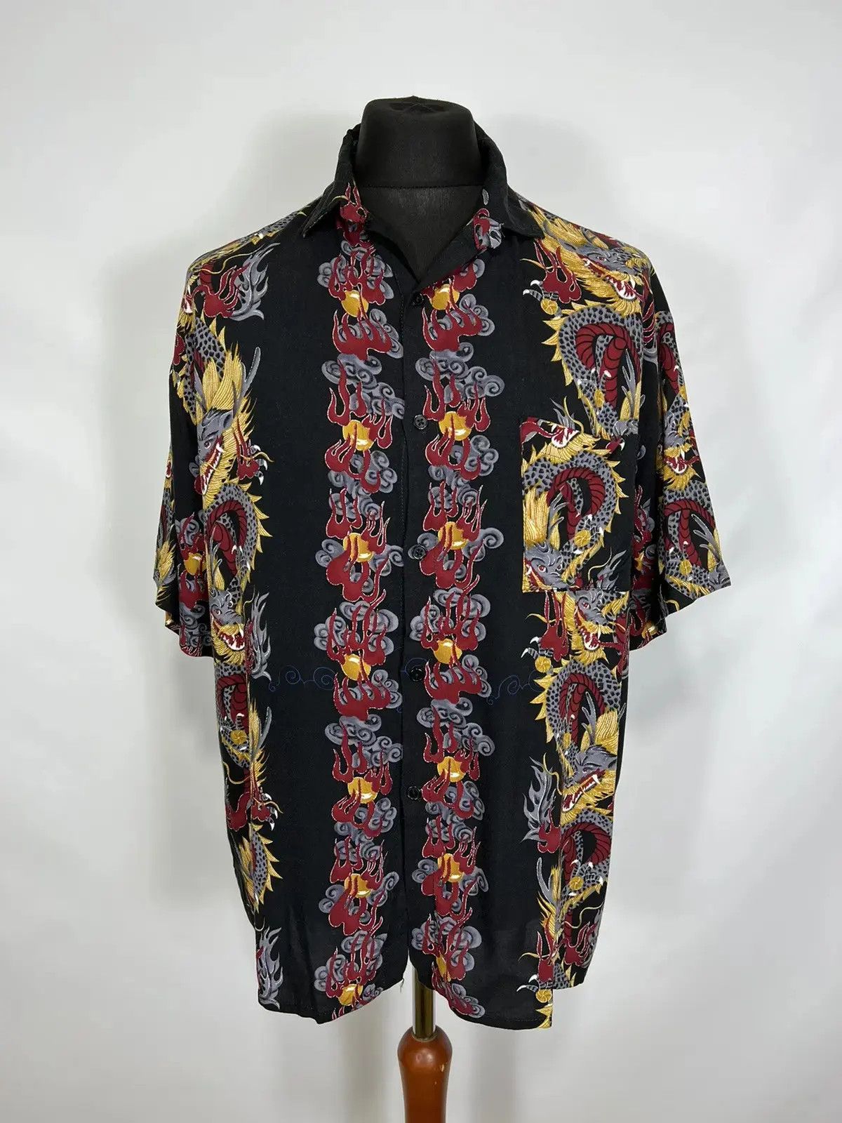 Vintage Vintage Japanese Dragon crazy shirt Size US XL / EU 56 / 4 - 1 Thumbnail