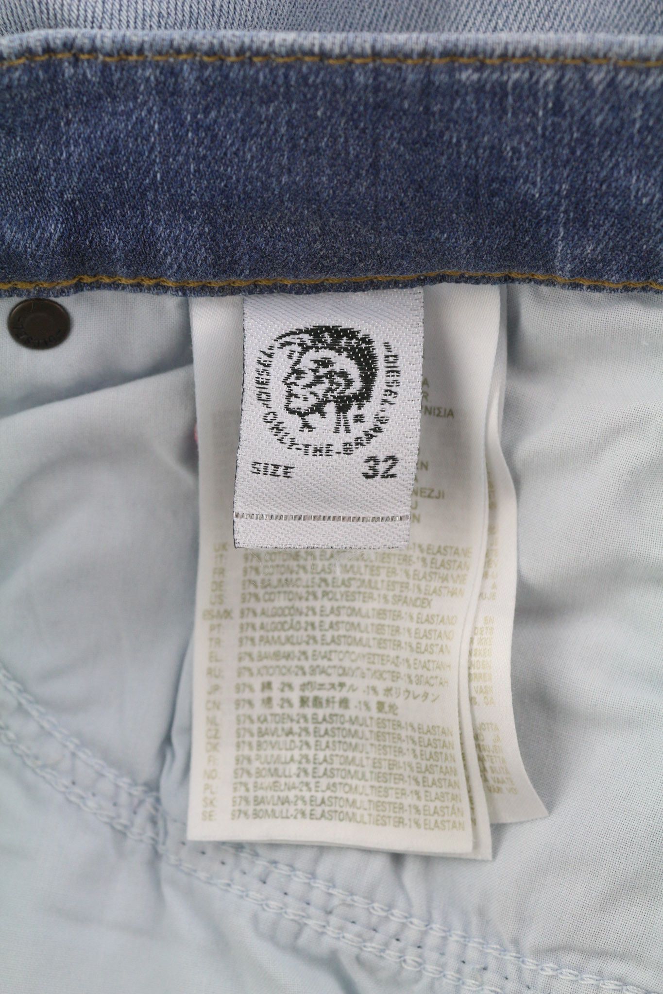 Diesel D-MIHTRY 009NF W32/L34 Straight Stretch Jeans 40182 Size US 32 / EU 48 - 8 Thumbnail