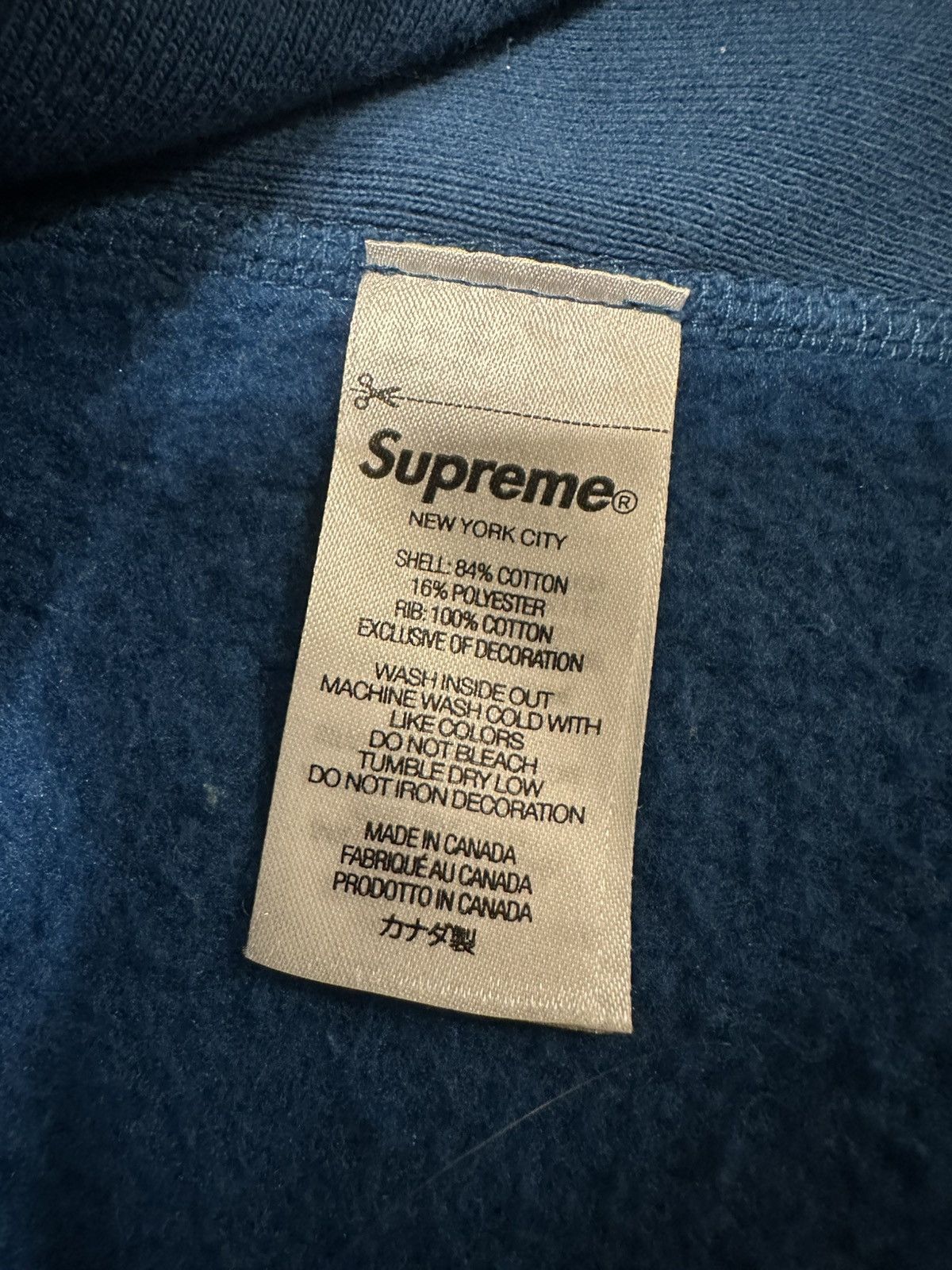 Supreme SUPREME FW23 BLUE BOX LOGO HOODED SWEATSHIRT SIZE LARGE Size US L / EU 52-54 / 3 - 11 Thumbnail