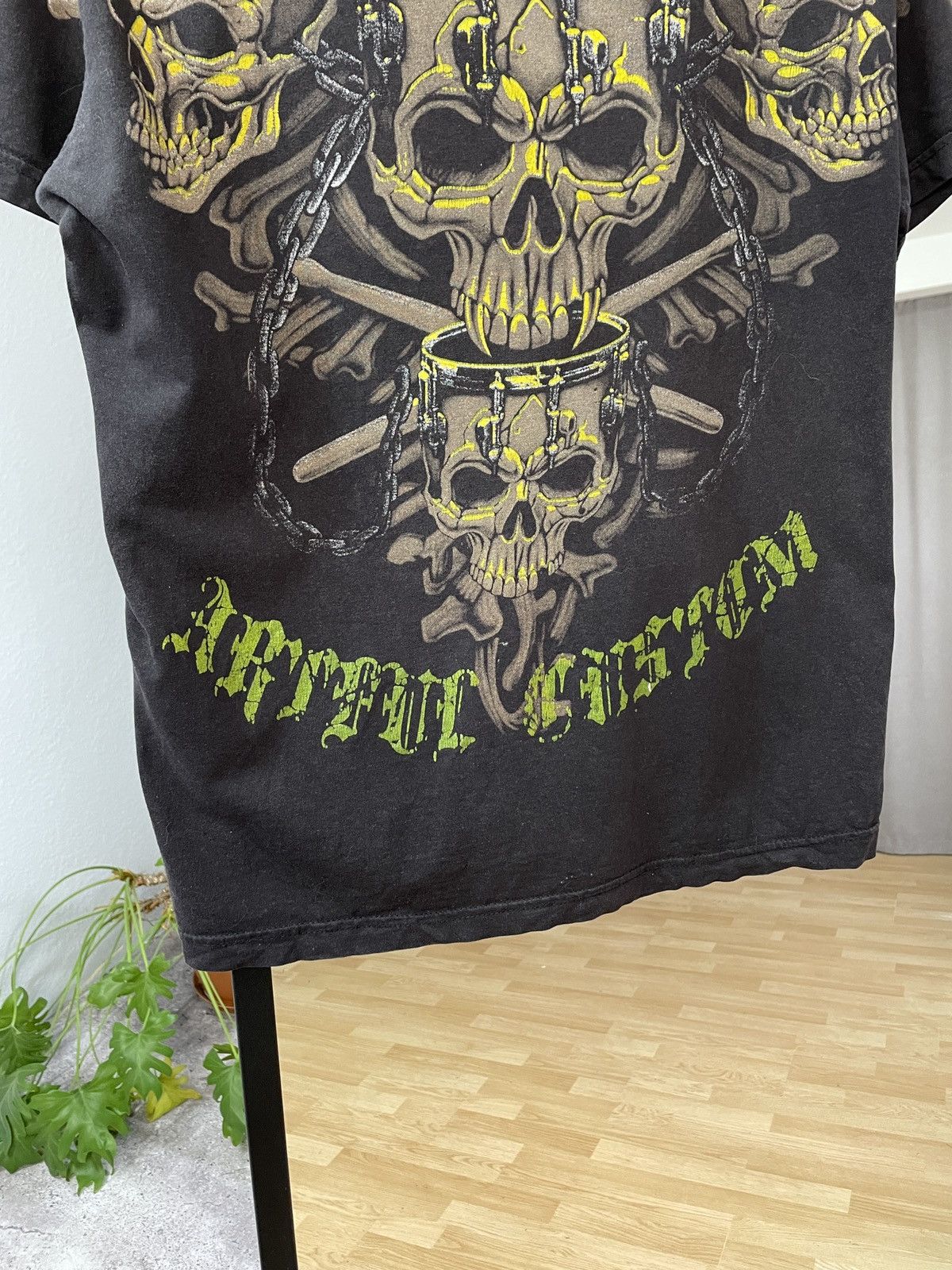 Ed Hardy × Vintage Vintage Y2K Affliction Over Printed Tee Skull T-shirt Size US M / EU 48-50 / 2 - 6 Thumbnail