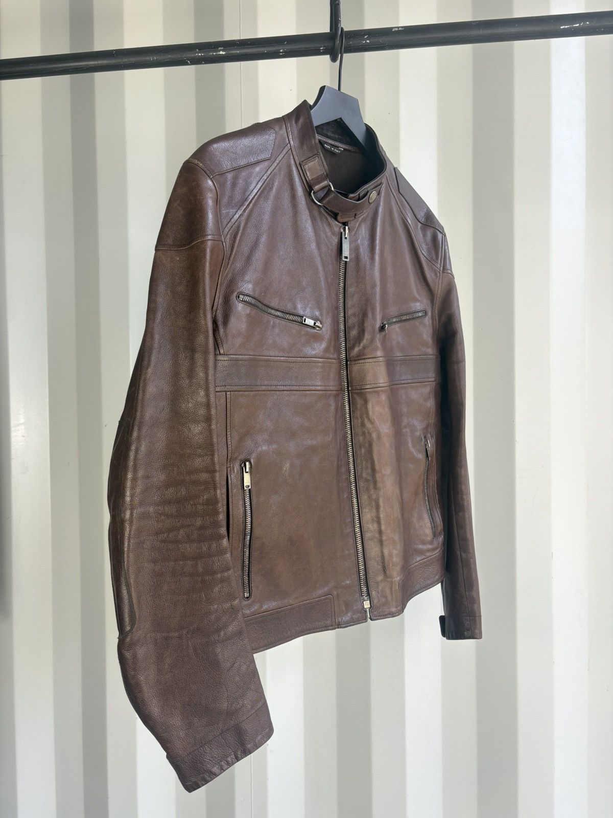 Gucci Leather Moto Jacket Gucci Tom Ford Era Size US XL / EU 56 / 4 - 8 Thumbnail
