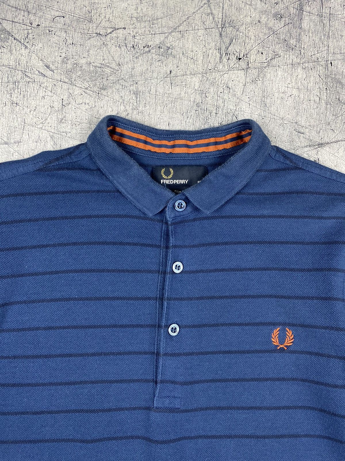 Fred Perry × Vintage Vintage Fred Perry y2k Striped Polo T Shirt Size US M / EU 48-50 / 2 - 5 Thumbnail