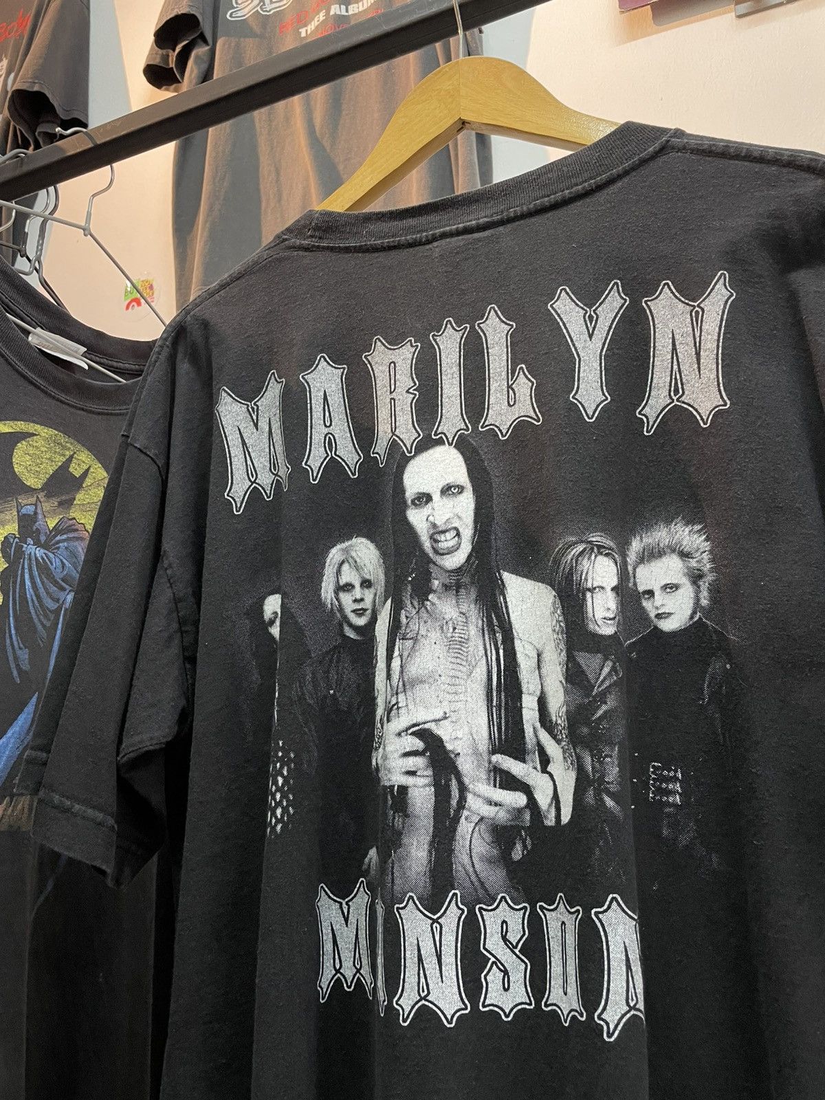 Marilyn Manson Rare Marilyn Manson Bootleg 90's Size US XL / EU 56 / 4 - 2 Thumbnail