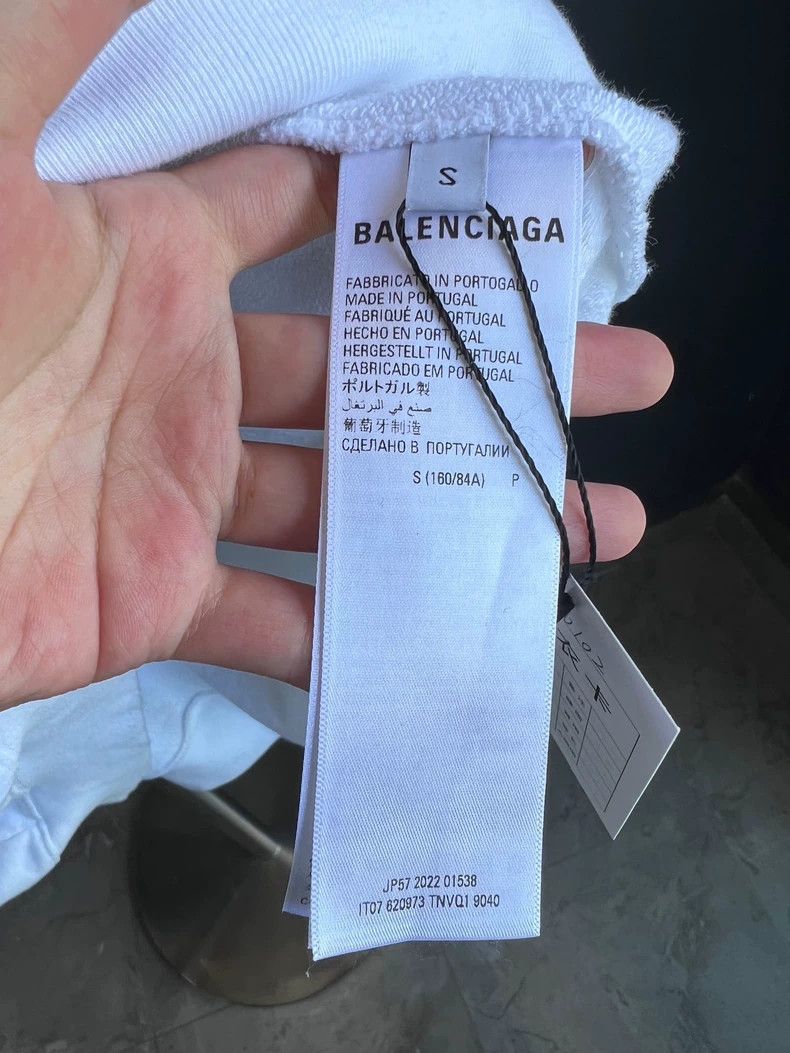 Balenciaga Balenciaga Splash Ink Graffiti Hoodie White Size US S / EU 44-46 / 1 - 4 Thumbnail