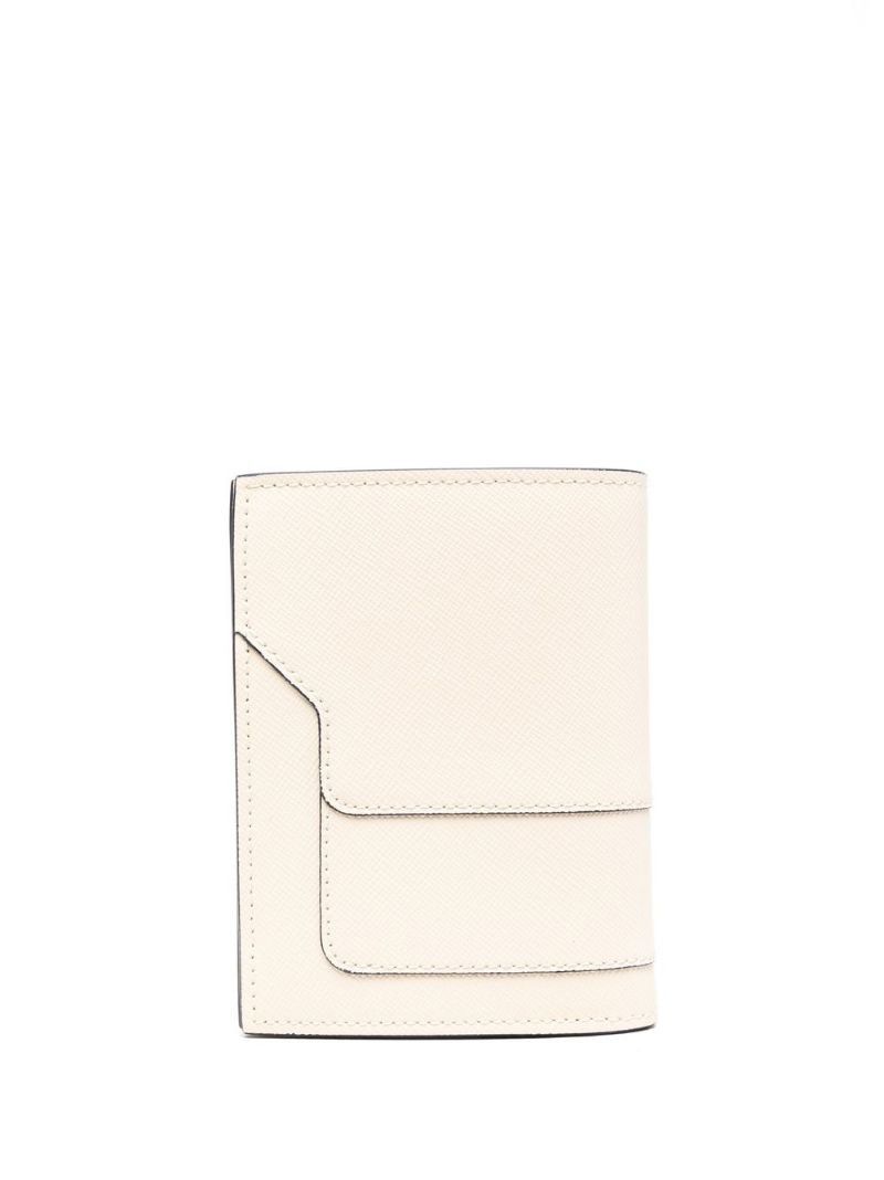 Marni o1w1db10125 Size:OS/ Leather Bi-Fold Wallet in Beige Size ONE SIZE - 3 Thumbnail
