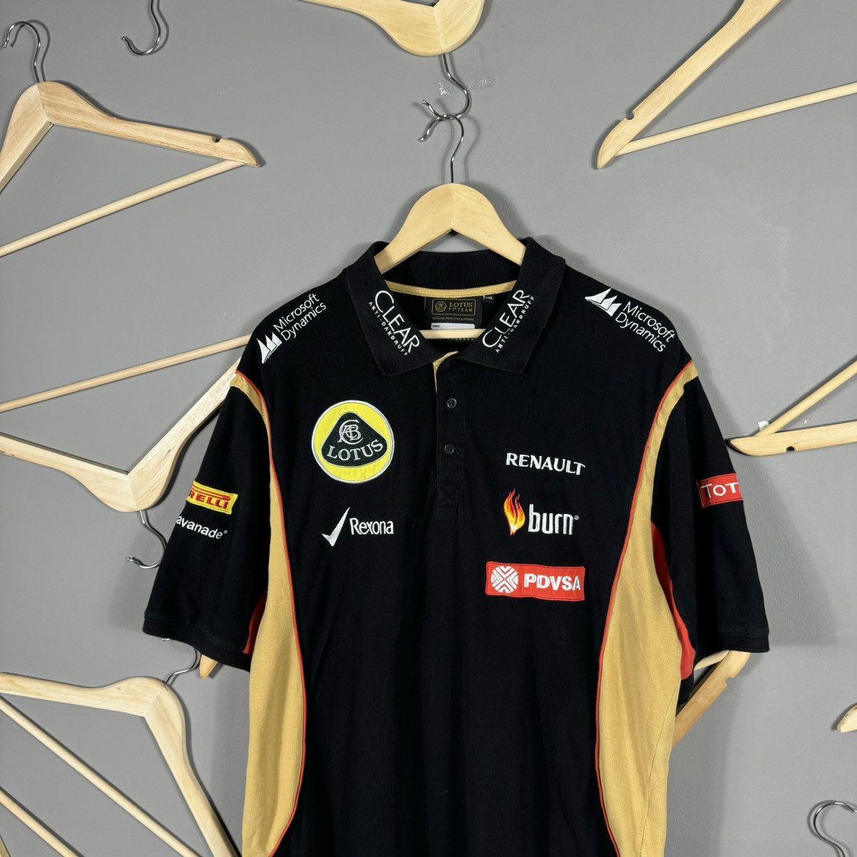 Vintage Vintage Lotus Renault F-1 Team Official Racing Polo Size US XXL / EU 58 / 5 - 4 Thumbnail
