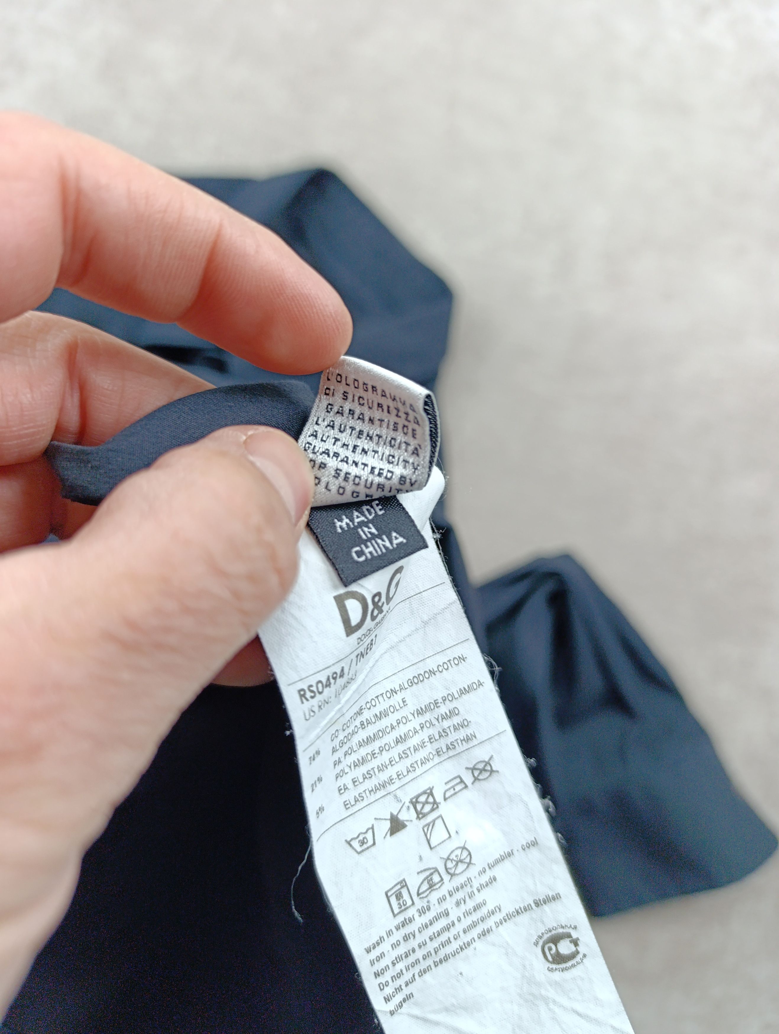 Dolce & Gabbana DOLCE & GABBANA VINTAGE D&G SLIM BLACK SHIRT BUTTON UP MINI Size US M / EU 48-50 / 2 - 15 Thumbnail