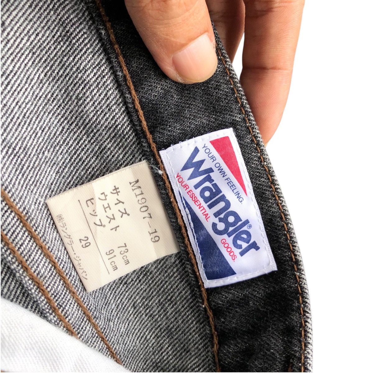 Tornado Mart 2000s japanese WRANGLER reworked denim jeans Size US 28 / EU 44 - 9 Thumbnail