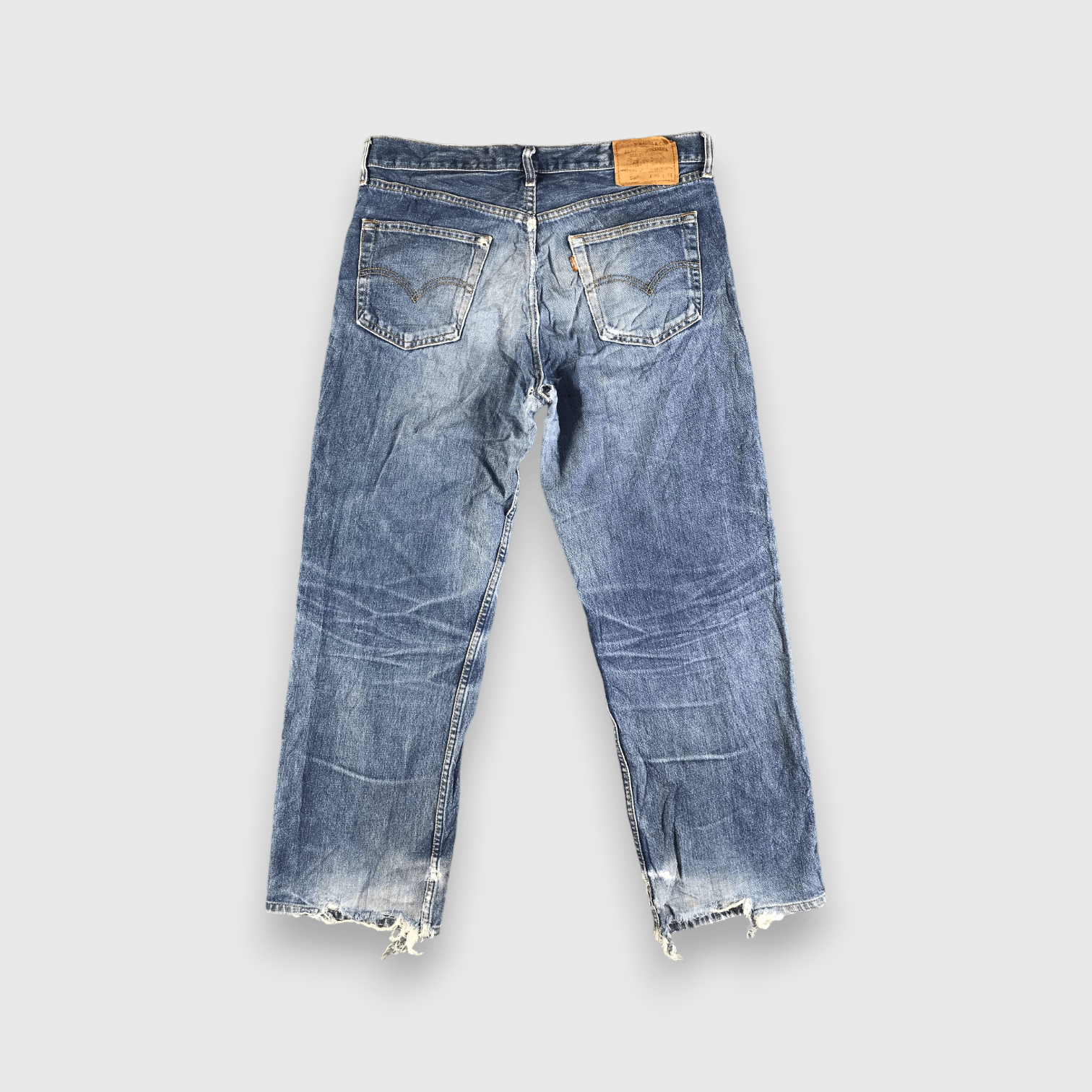 Levi's 90s Vintage Blue Wash Levis Jeans-J4044 Size US 37 - 2 Thumbnail