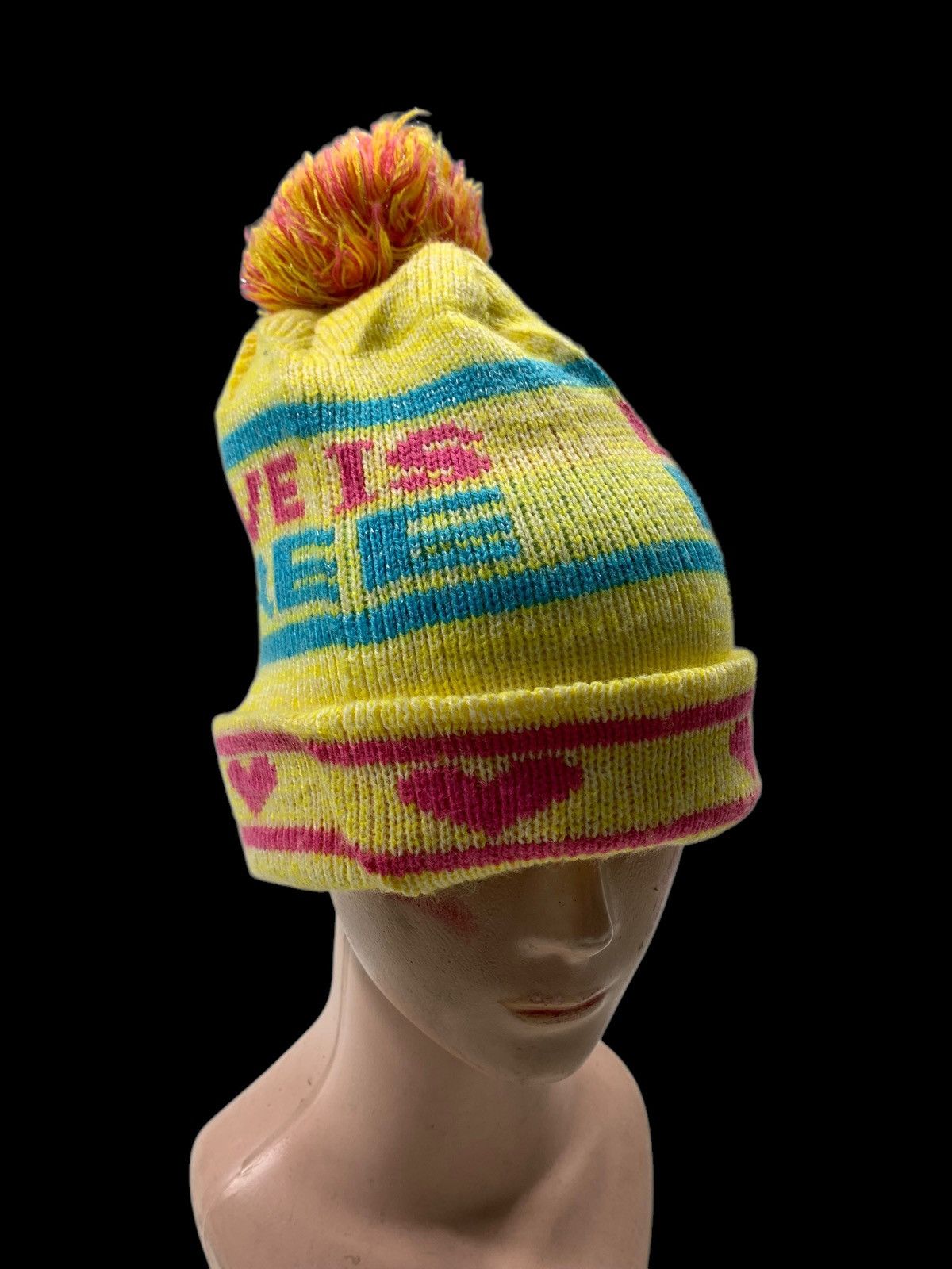 Japanese Brand Love is free Beani Hats RARE Size ONE SIZE - 2 Thumbnail