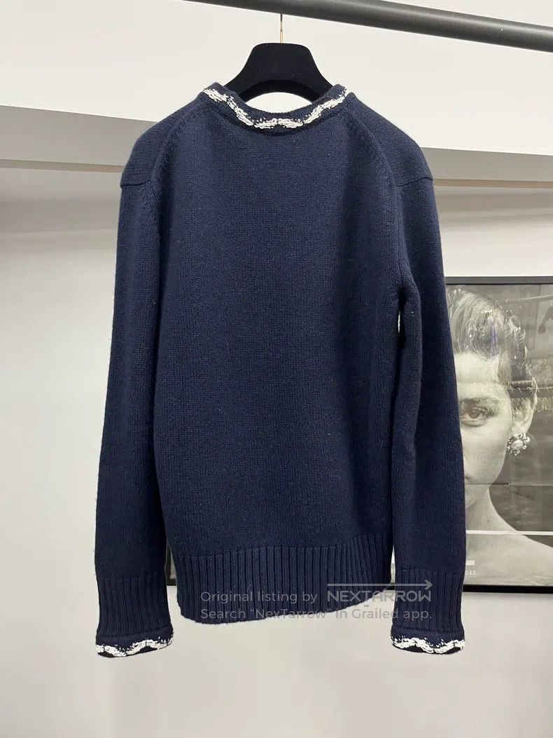 Chanel Chanel Large logo cashmere sweater Size XXS / US 00 / IT 34 - 3 Thumbnail