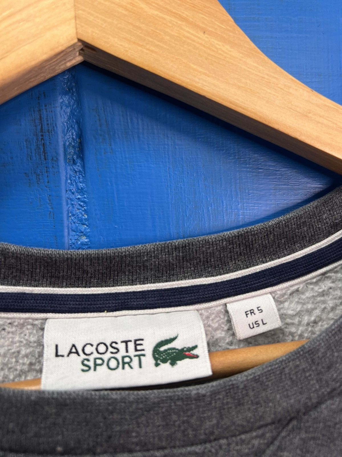 Lacoste × Vintage Lacoste Sweatshirt Vintage Y2K Size US L / EU 52-54 / 3 - 6 Thumbnail