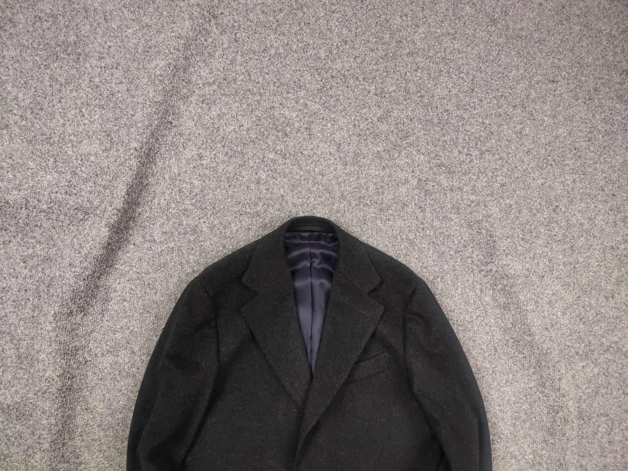 Suitsupply Suitsupply Design vicenza Gray Pure Wool coat Mid Jacket Size US S / EU 44-46 / 1 - 1 Thumbnail