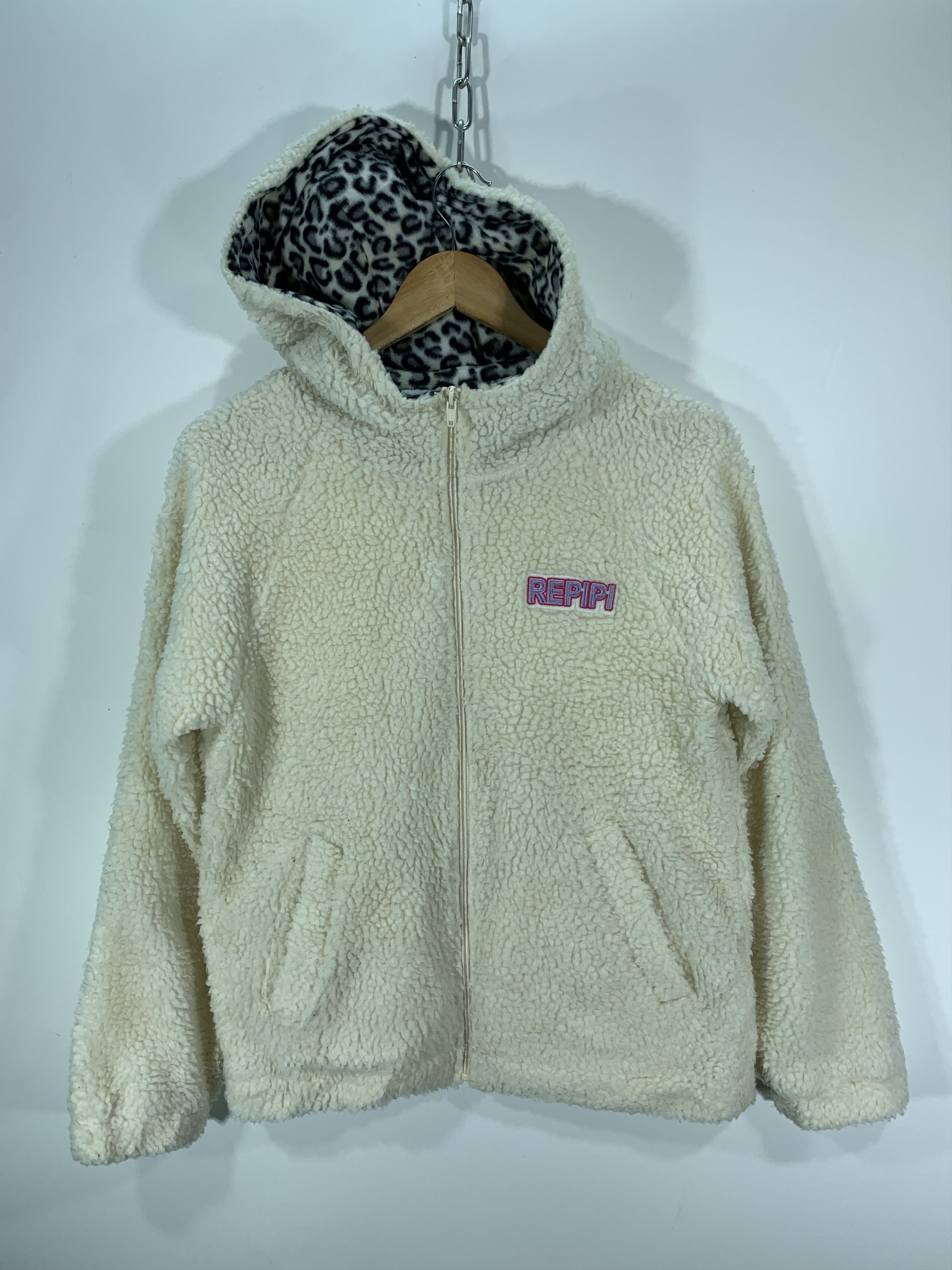 Japanese Brand Repipi Sherpa Fleece Hoodie Size US S / EU 44-46 / 1 - 1 Thumbnail
