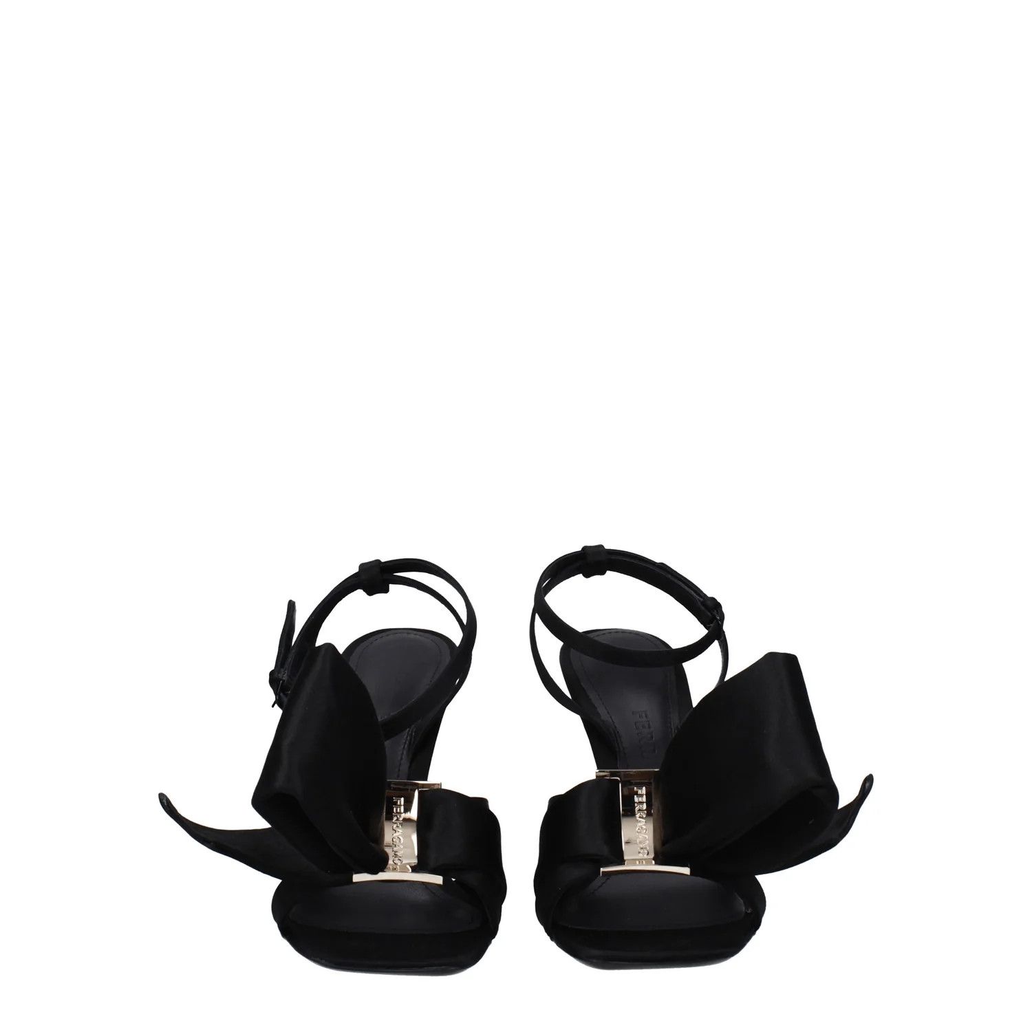 Salvatore Ferragamo ob1o1e1224 Satin Sandals in Black Size US 10 / IT 40 - 3 Thumbnail
