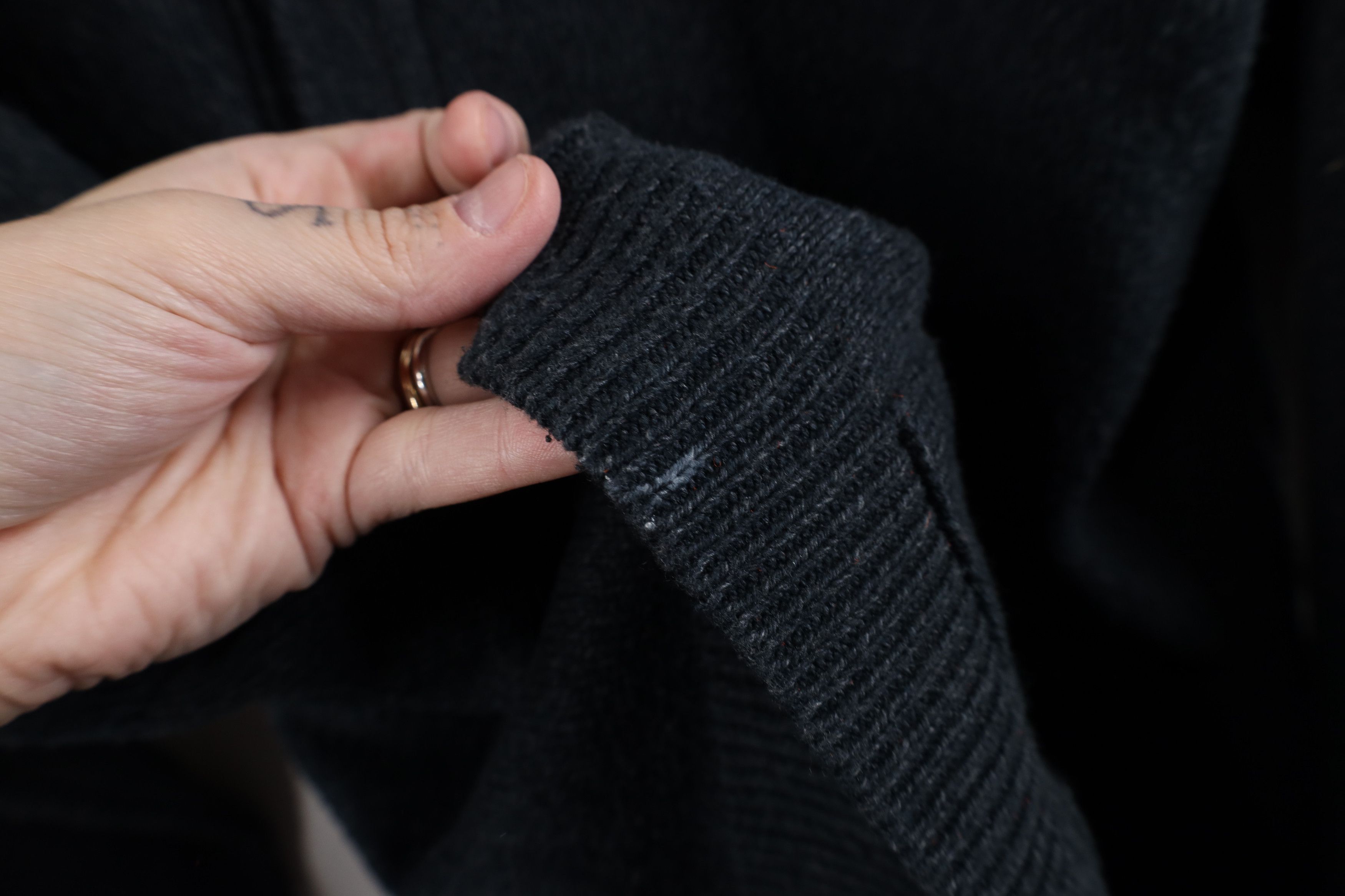Vintage Vintage 90s Streetwear Cotton Knit Cardigan Sweater USA Size US L / EU 52-54 / 3 - 8 Thumbnail