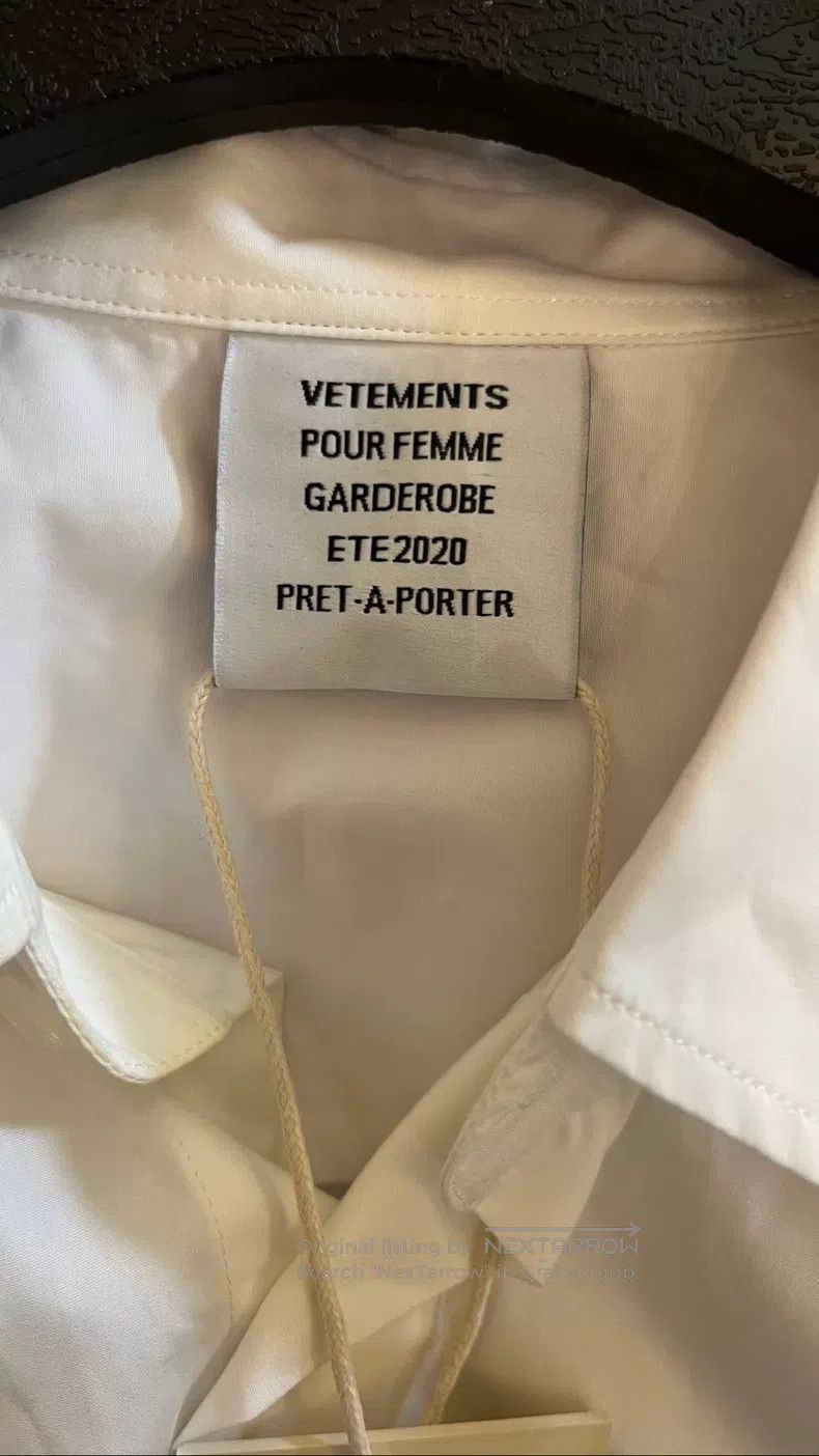 Vetements VETEMENTS White Graffiti Shirt Size US M / EU 48-50 / 2 - 3 Thumbnail