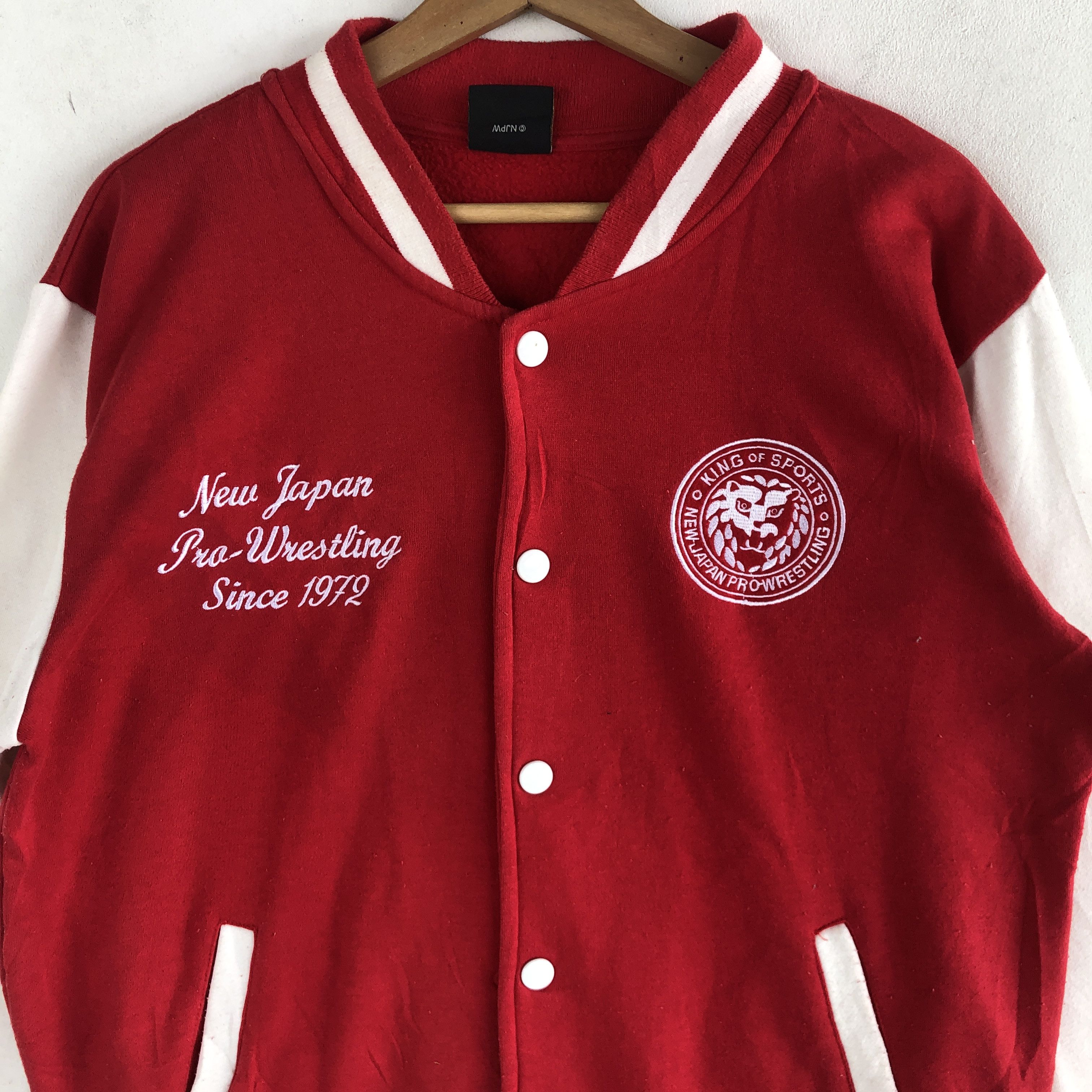 Japanese Brand Vintage Japan Pro Wrestling Varsity Sweater Sweatshirt Size US M / EU 48-50 / 2 - 4 Thumbnail