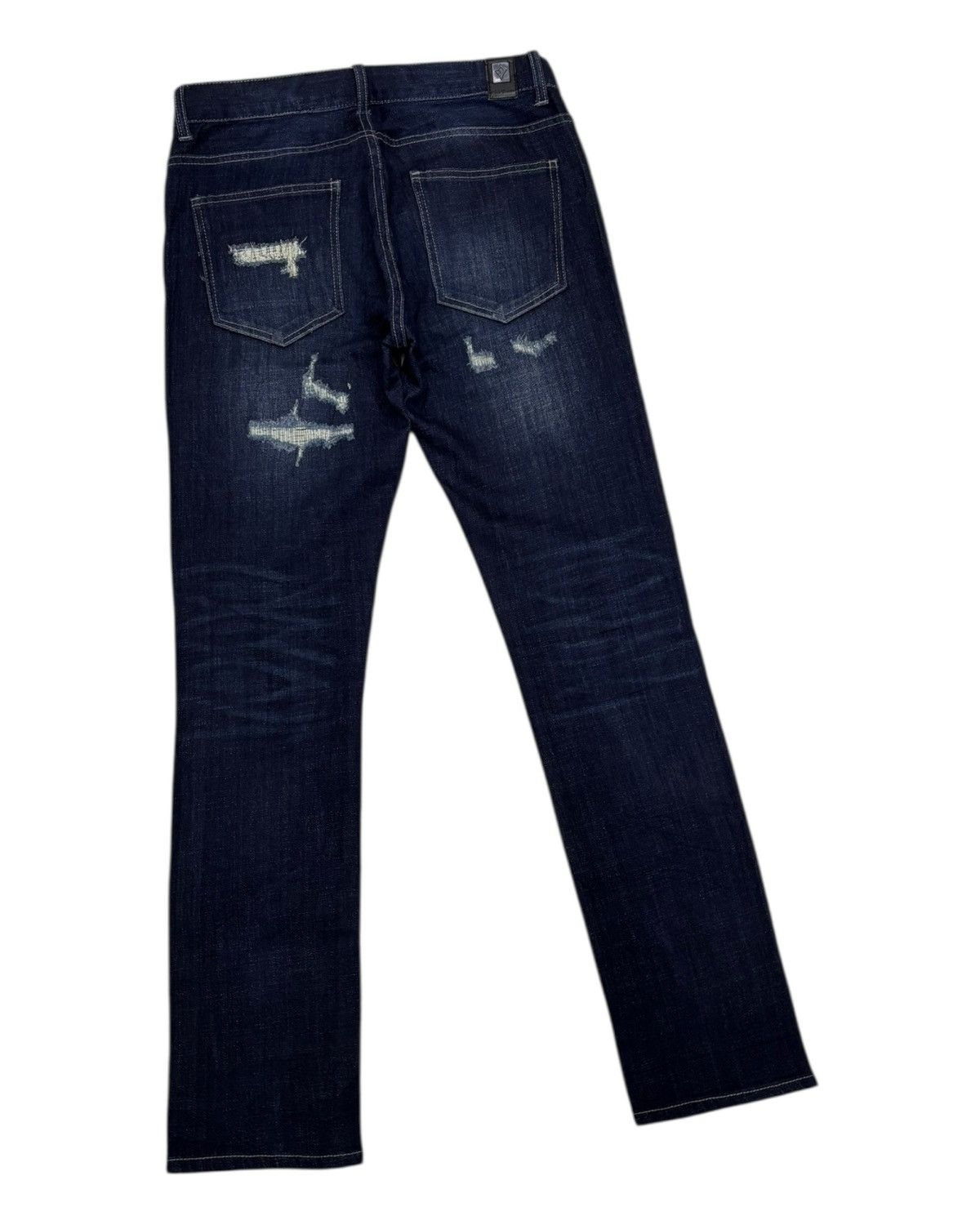 Japanese Brand Regius Evolution Boro Patchwork Distressed Denim Jeans Size 31" - 7 Thumbnail