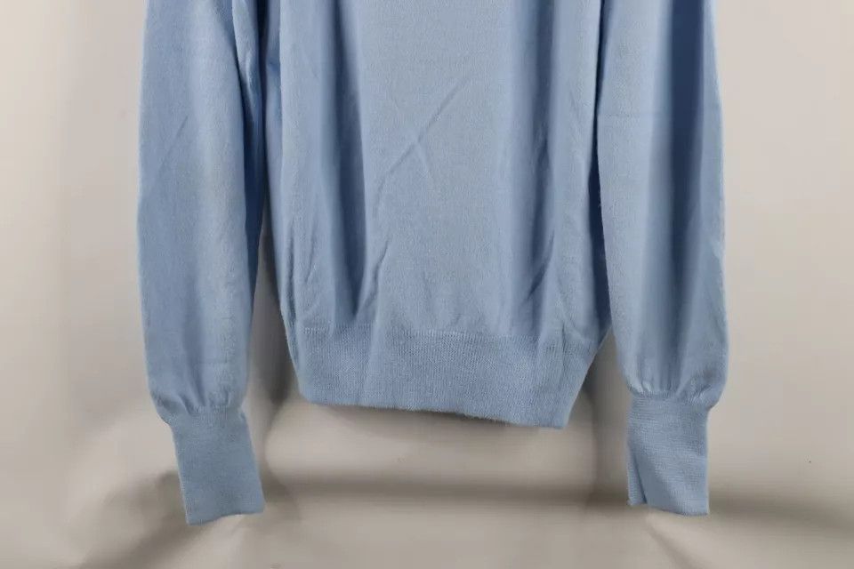Vintage Vintage 70s Streetwear Blank Knit Sweater Carolina Blue USA Size US XL / EU 56 / 4 - 10 Thumbnail