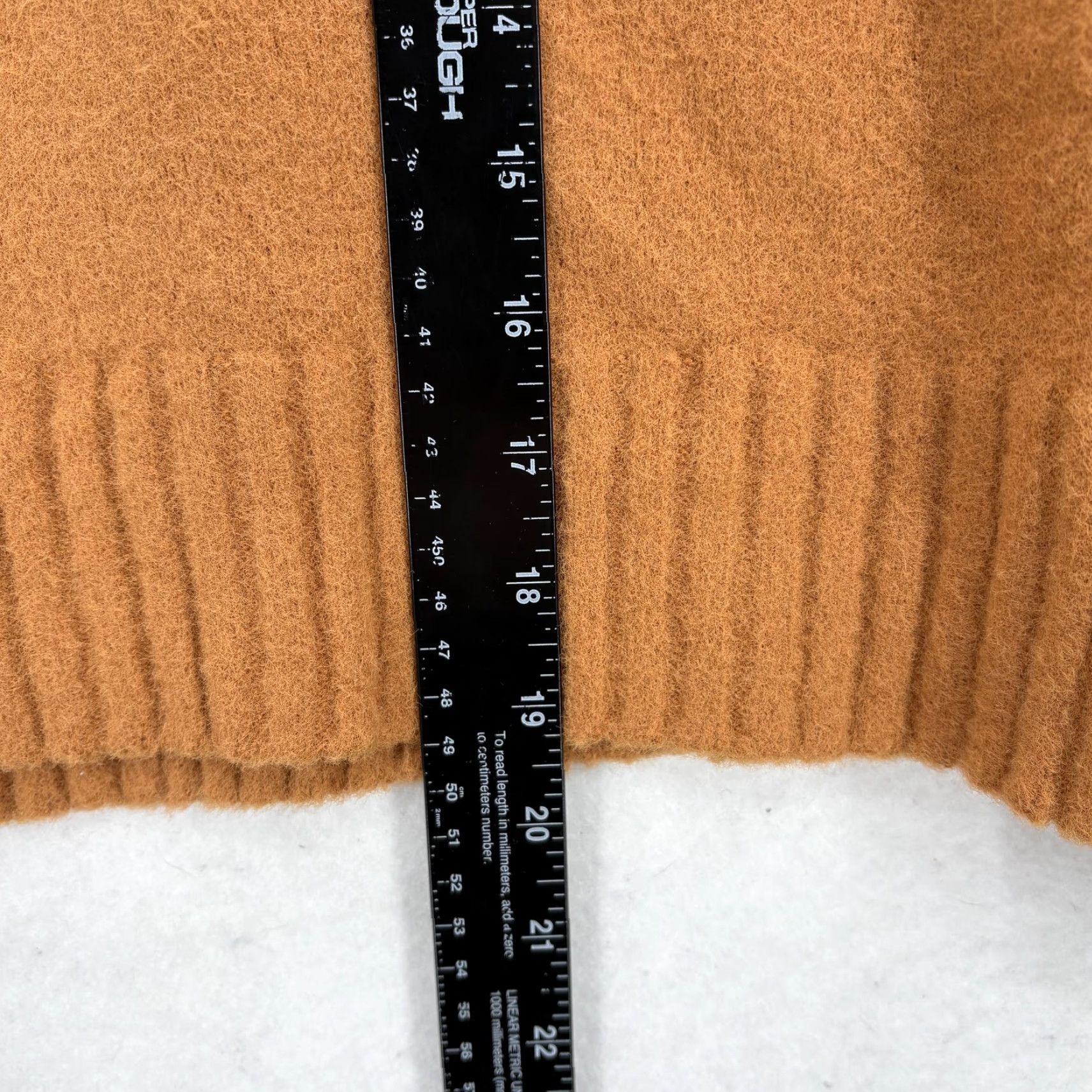 Free People VINTAGE Free People Sweater Womens XS Brown Turtleneck Fuzzy Knit Pullover Cozy Ribbed Size XS / US 0-2 / IT 36-38 - 7 Thumbnail