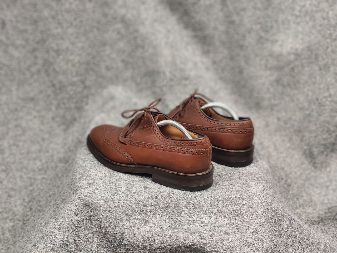 Barbour Barbour Design Dark Brown Leather Ouse Brogue Shoes Size US 7.5 / EU 40-41 - 10 Thumbnail