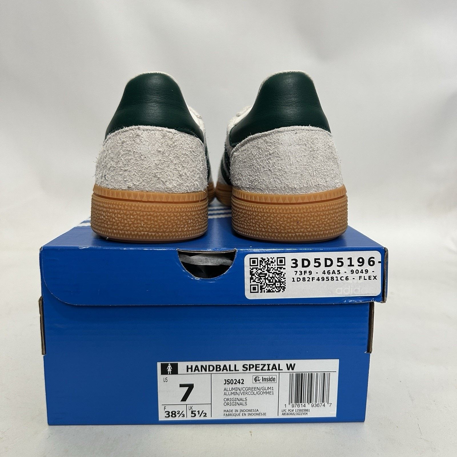 Adidas Adidas Handball Spezial WMNS “Alumina Grey Collegiate Green” Size US 7 / IT 37 - 4 Thumbnail