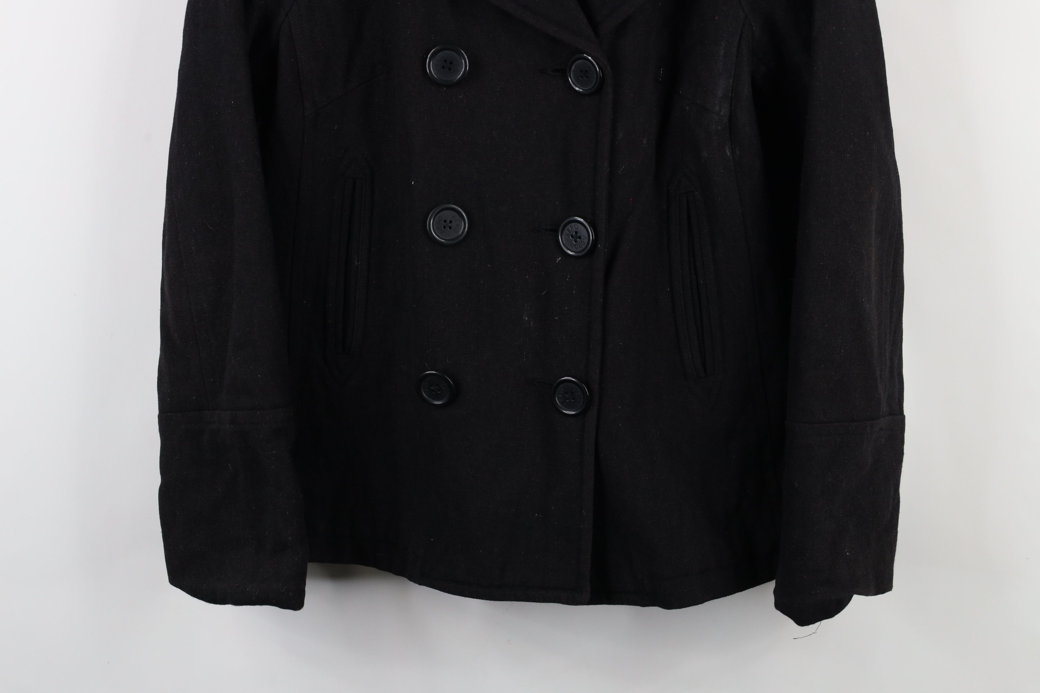 Aeropostale × Vintage Vintage 90s Y2K Aeropostale Babydoll Blend Peacoat Jacket Size L / US 10 / IT 46 - 3 Thumbnail