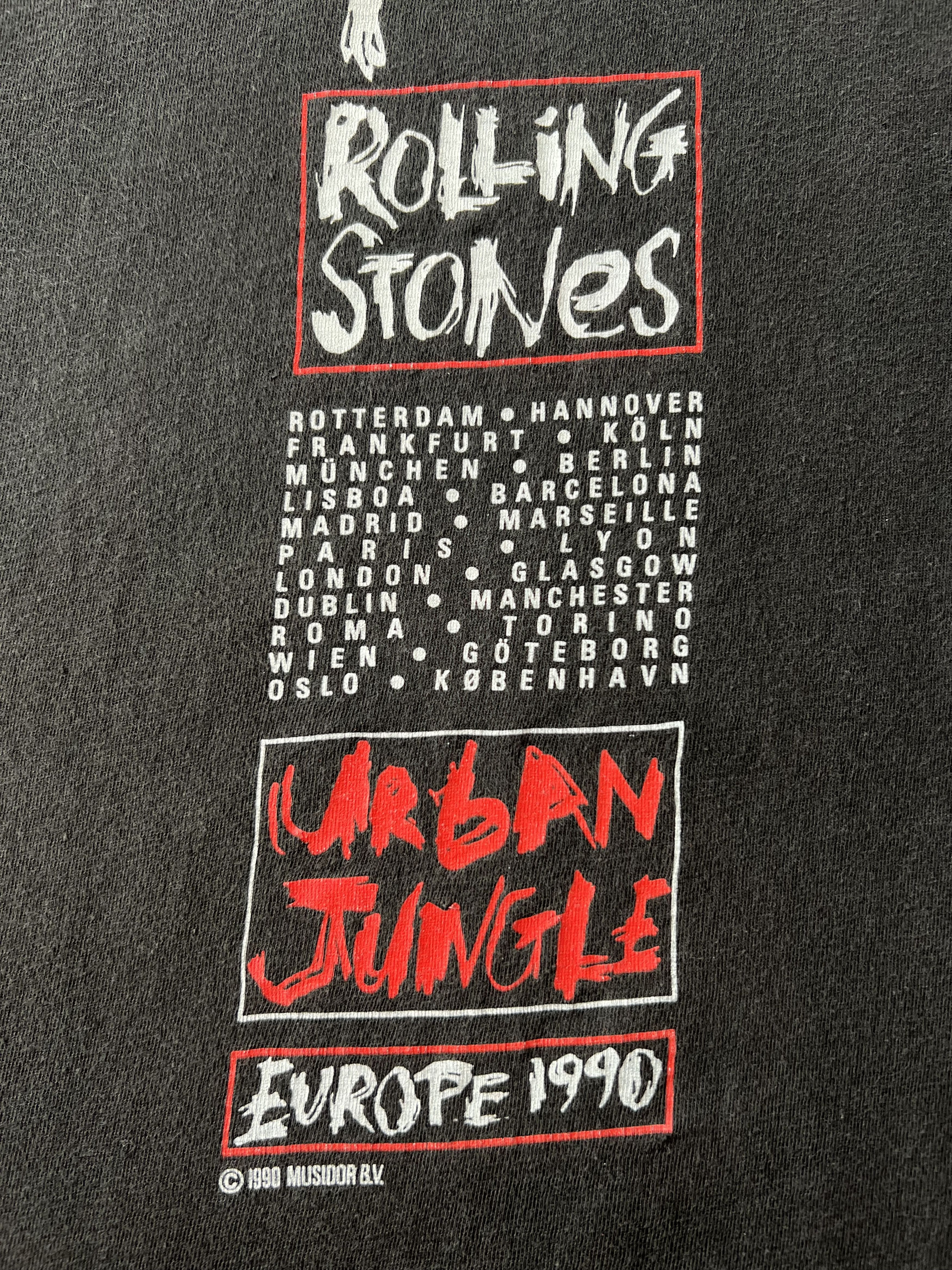 Band Tees Vintage 1989 The Rolling Stones Urban Jungle 1990 T-shirt Size US L / EU 52-54 / 3 - 13 Thumbnail