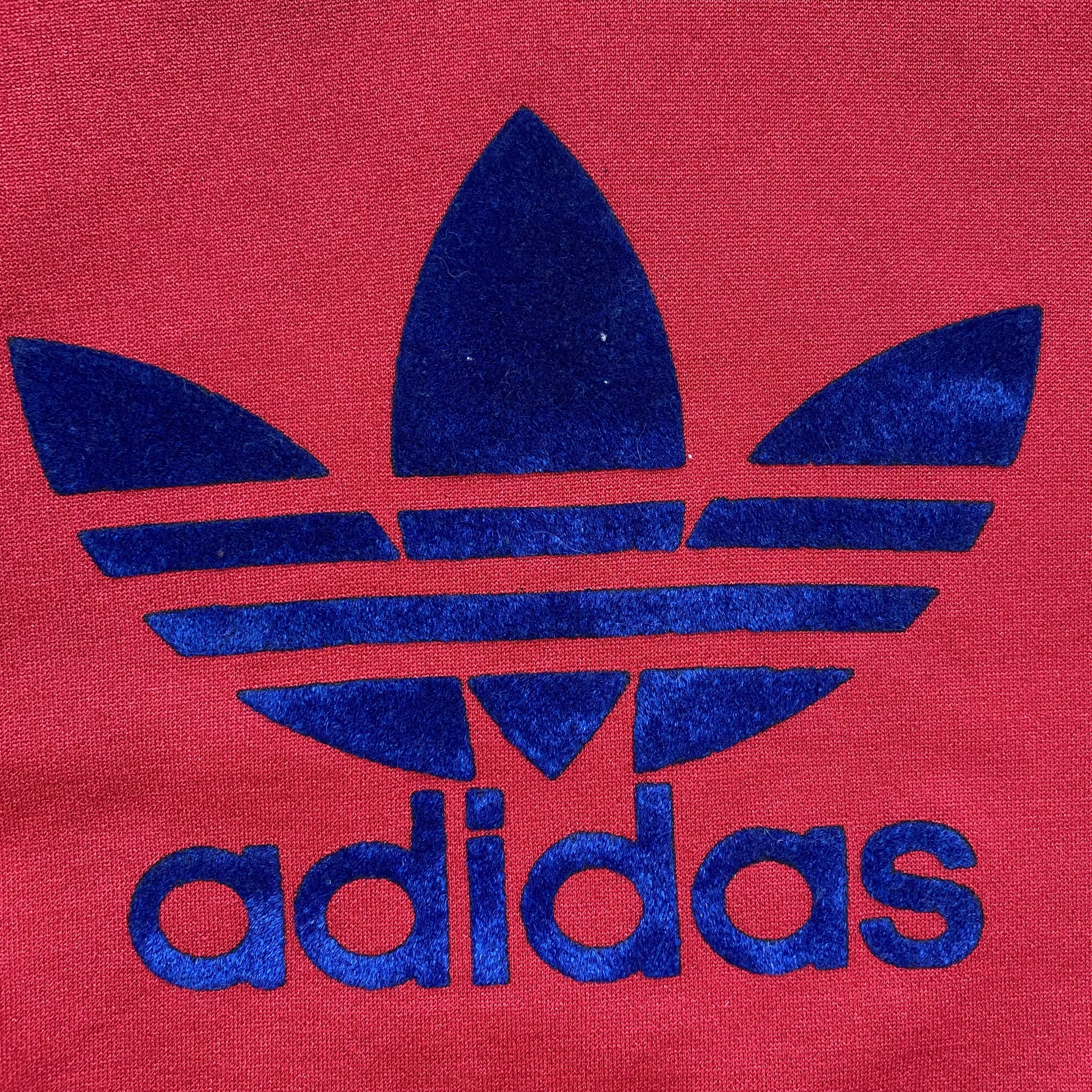 Adidas 🔥 CRAZY Vintage 70s Adidas Swetshirt velour logo Size US XS / EU 42 / 0 - 4 Thumbnail