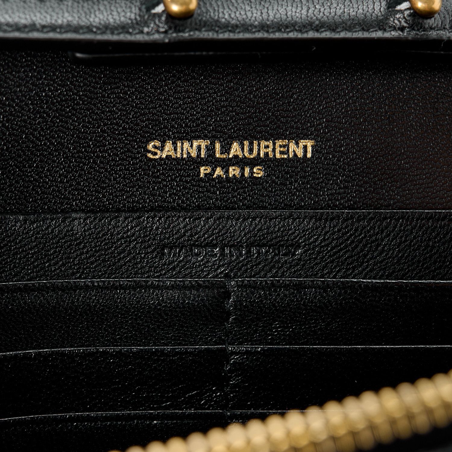 Saint Laurent Paris o1b1hav110325 Size: OS / Cassandre Chain Wallet in Black Size ONE SIZE - 7 Thumbnail