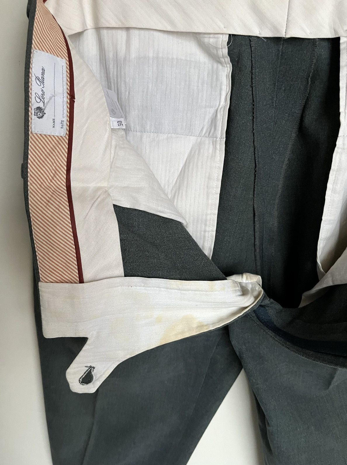 Loro Piana Classic Straight Leg Pants Size US 34 / EU 50 - 10 Thumbnail