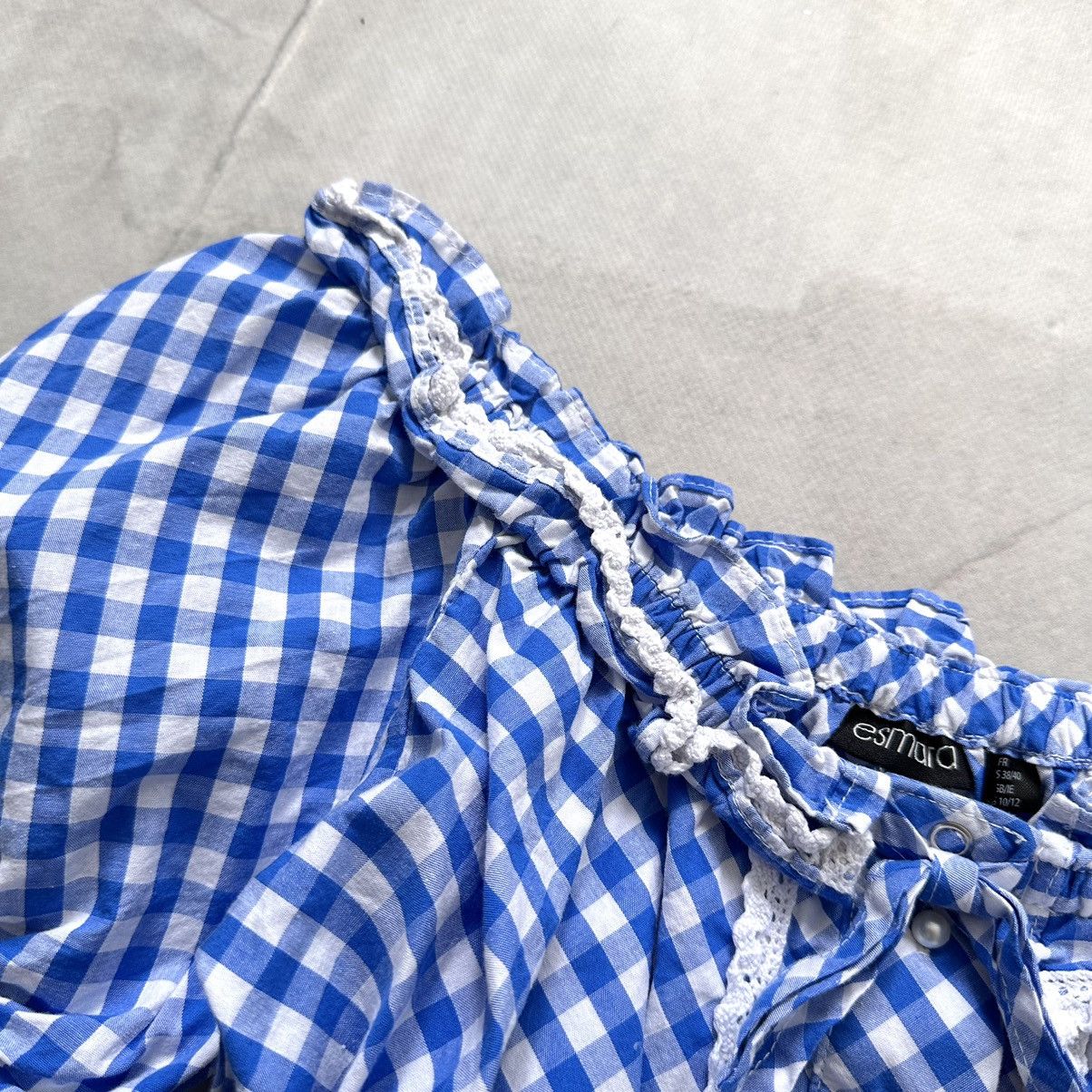Hysteric Glamour Cute Office Siren Sarah Pacini Vibe Checkered Shirt Y2K Size S / US 4 / IT 40 - 5 Thumbnail