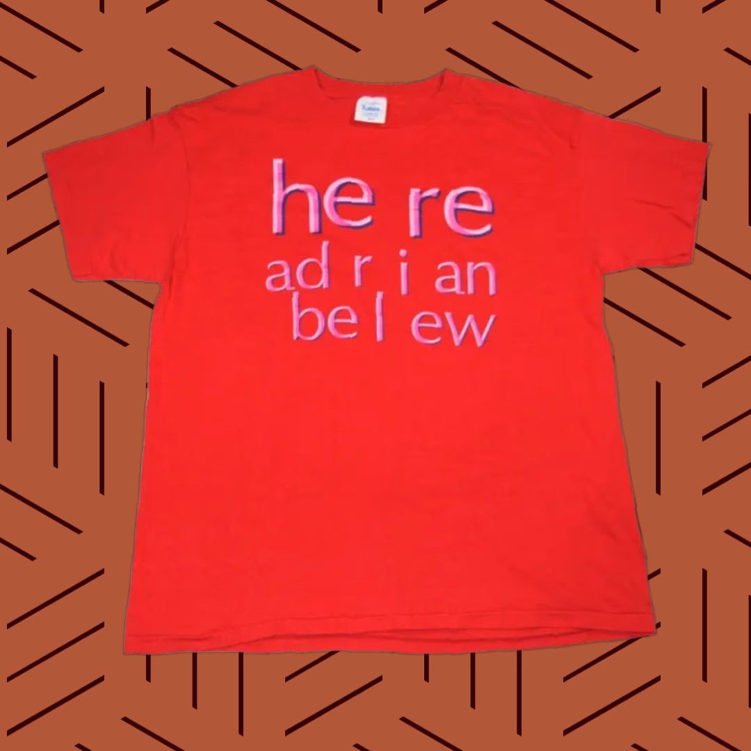 Tultex VINTAGE Tultex Adrian Belew Here Album 1994 Rock T-Shirt Mens Large Red Size US L / EU 52-54 / 3 - 1 Thumbnail