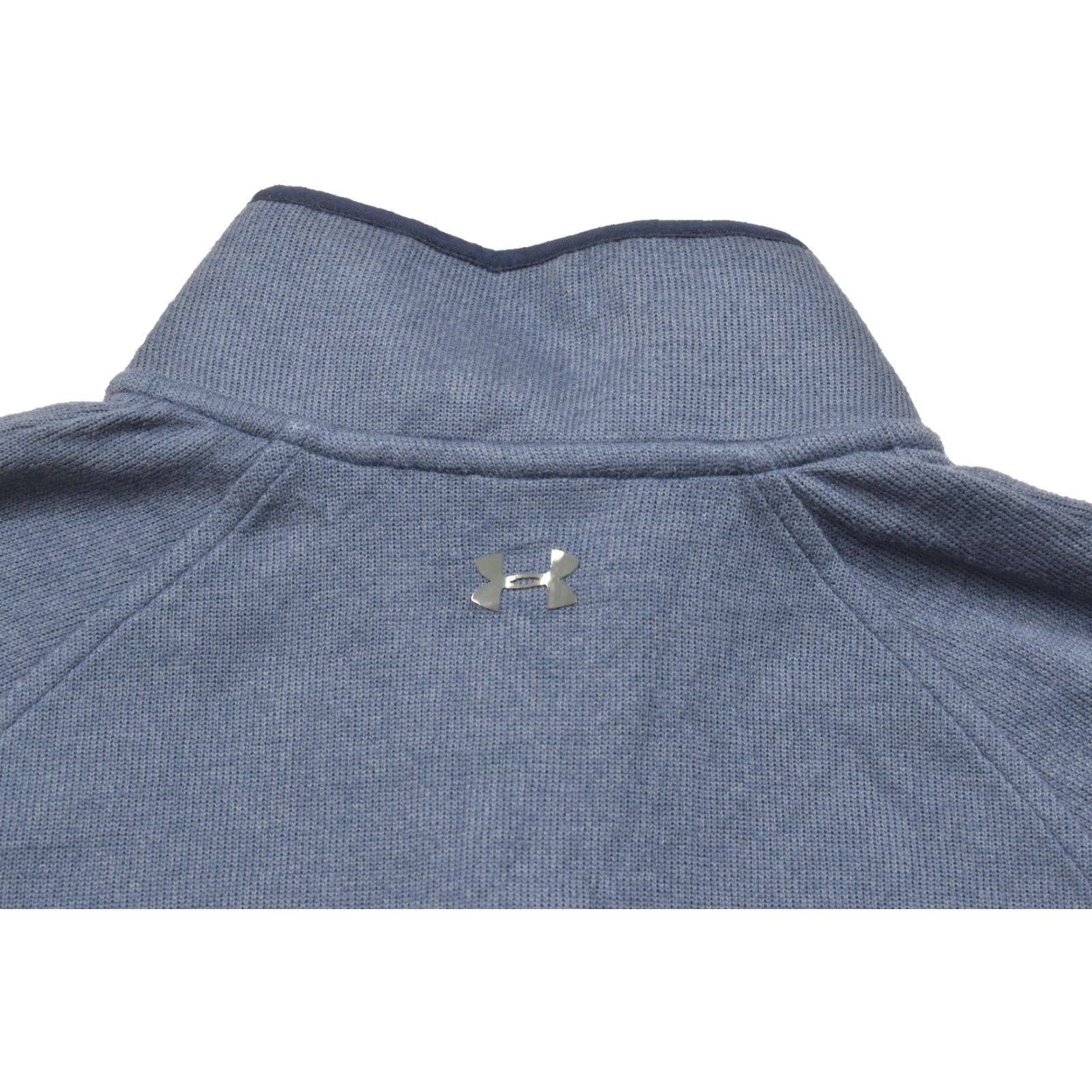 Under Armour Under Armour ColdGear Men’s Blue Full Zip Fitted Jacket Fleece Mock Neck Size US M / EU 48-50 / 2 - 8 Thumbnail