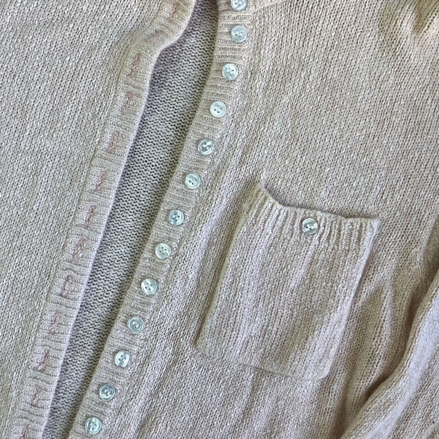 Pinko VINTAGE Gerard Works Cardigan Sweater Womens Medium Pink Mock Neck Hong Kong Size M / US 6-8 / IT 42-44 - 2 Thumbnail