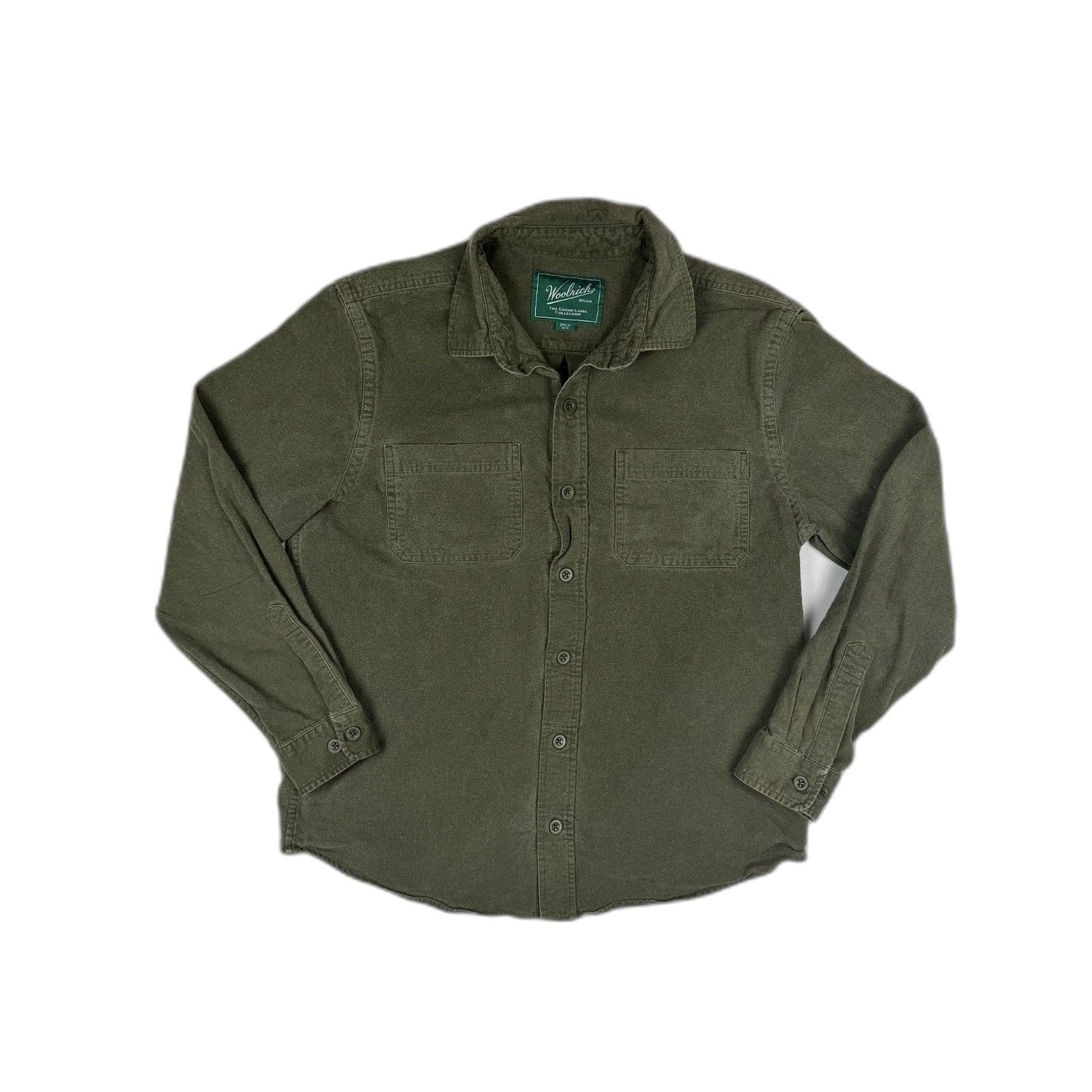 Woolrich Woolen Mills Woolrich Green Label Shirt Mens Medium Olive Button Up Workw Size US M / EU 48-50 / 2 - 1 Thumbnail