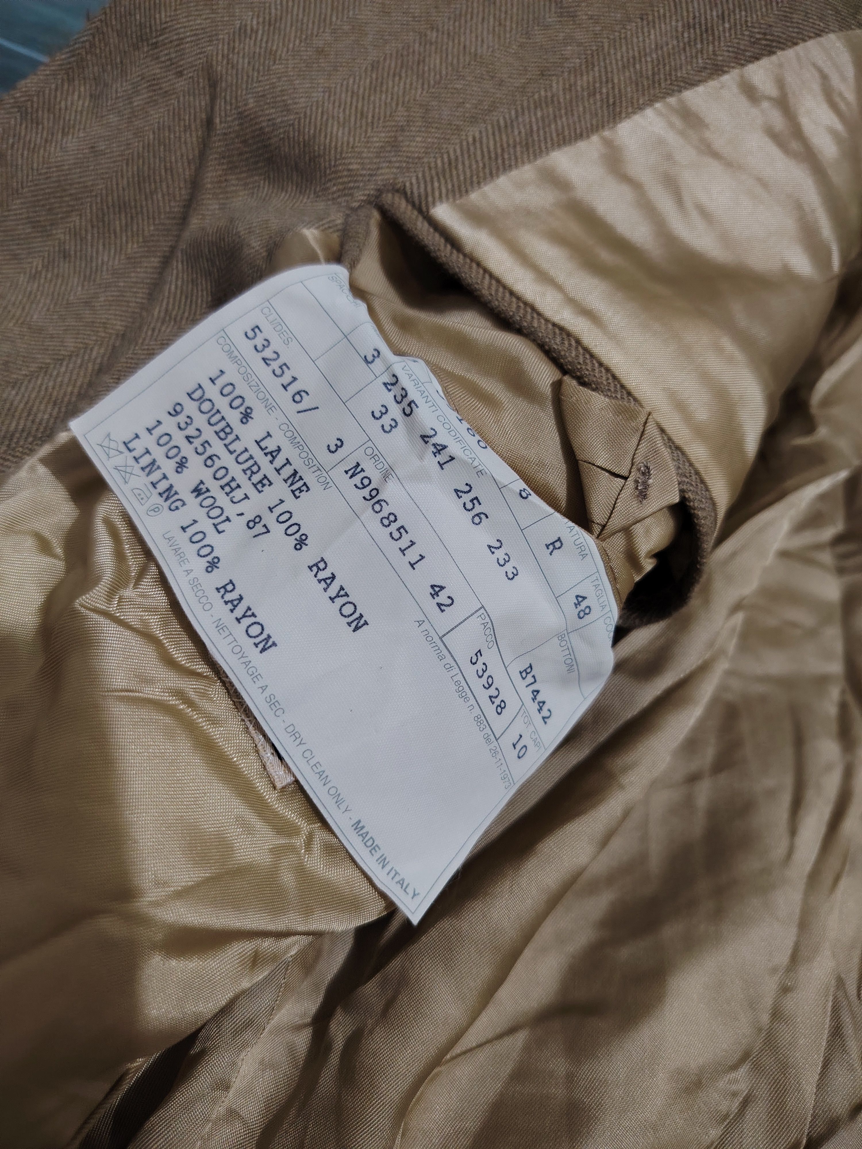 Hermes HERMES - Archive - Wool Herringbone Lace-Up Coat Size 48S - 10 Thumbnail