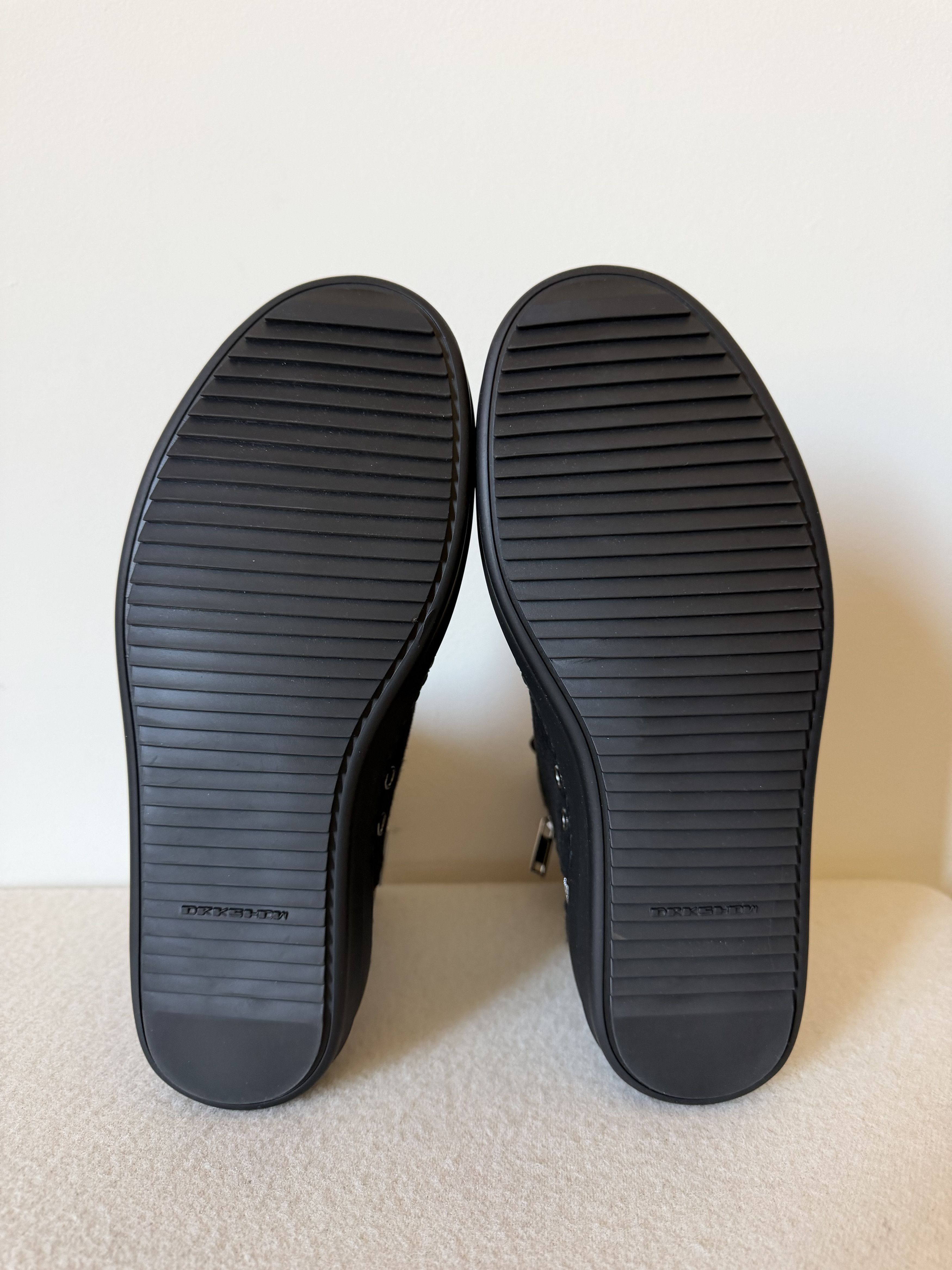 Rick Owens Drkshdw Rick Owens DRKSHDW Vegan Ramones in Brushed Black Size US 8 / EU 41 - 7 Thumbnail