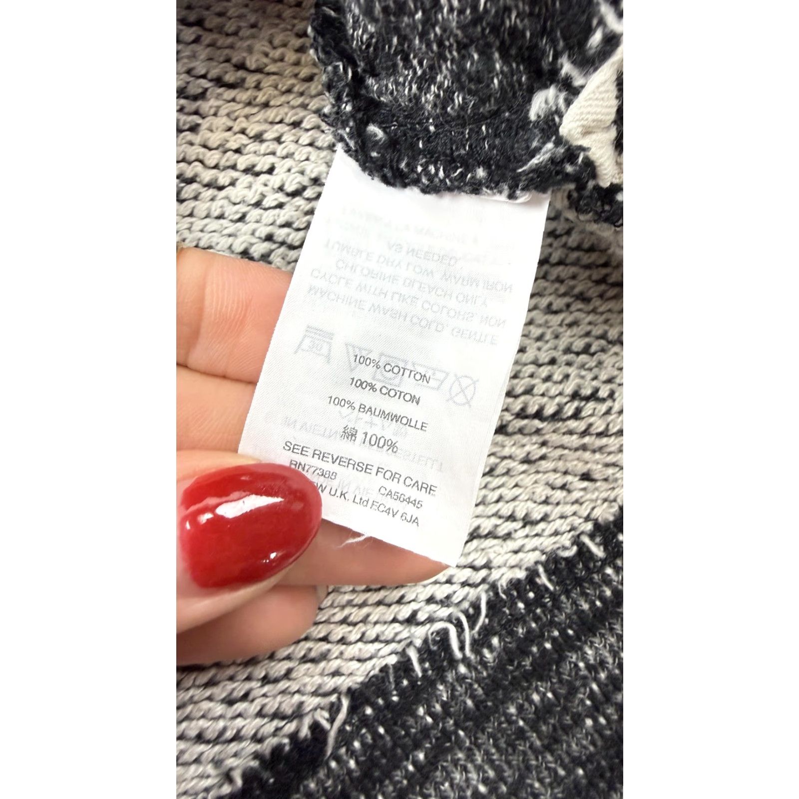 J.Crew J.Crew Sweater Womens S/M Gray 100% Cotton Mock Neck Raglan Pullover Soft Knit Size S / US 4 / IT 40 - 4 Thumbnail