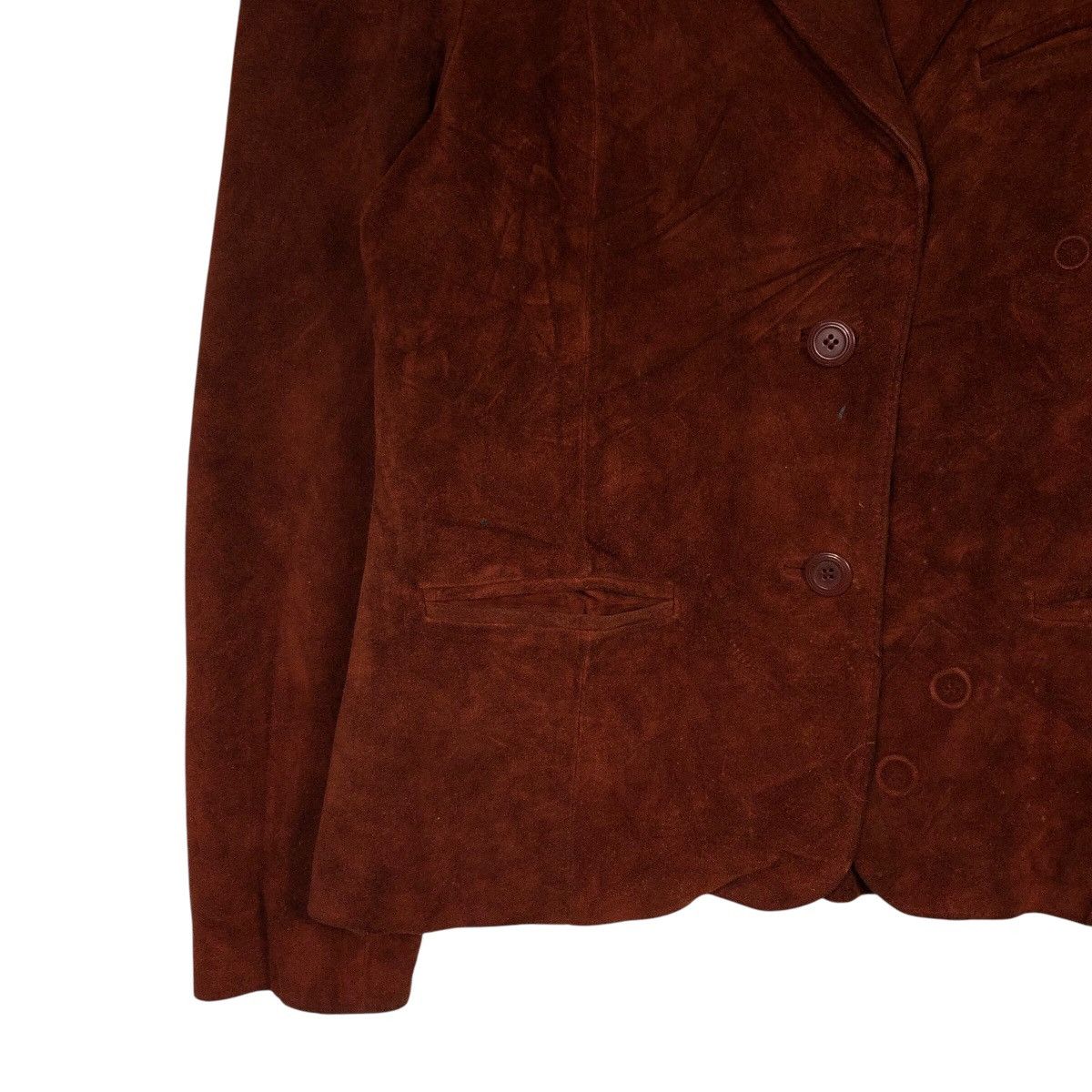 Japanese Brand 📌Vintage Genuine Leather Biker Jacket Genman's Issey Miyake Size US M / EU 48-50 / 2 - 5 Thumbnail