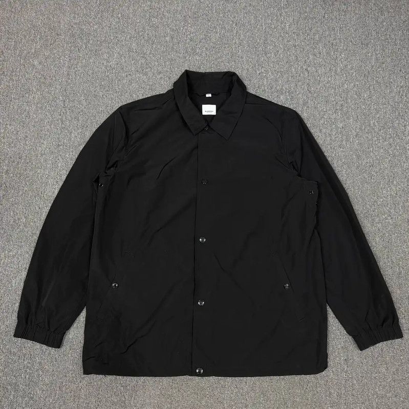 Burberry Burberry Black Cotton Men’s Outerwear XL Size Size US XL / EU 56 / 4 - 1 Thumbnail