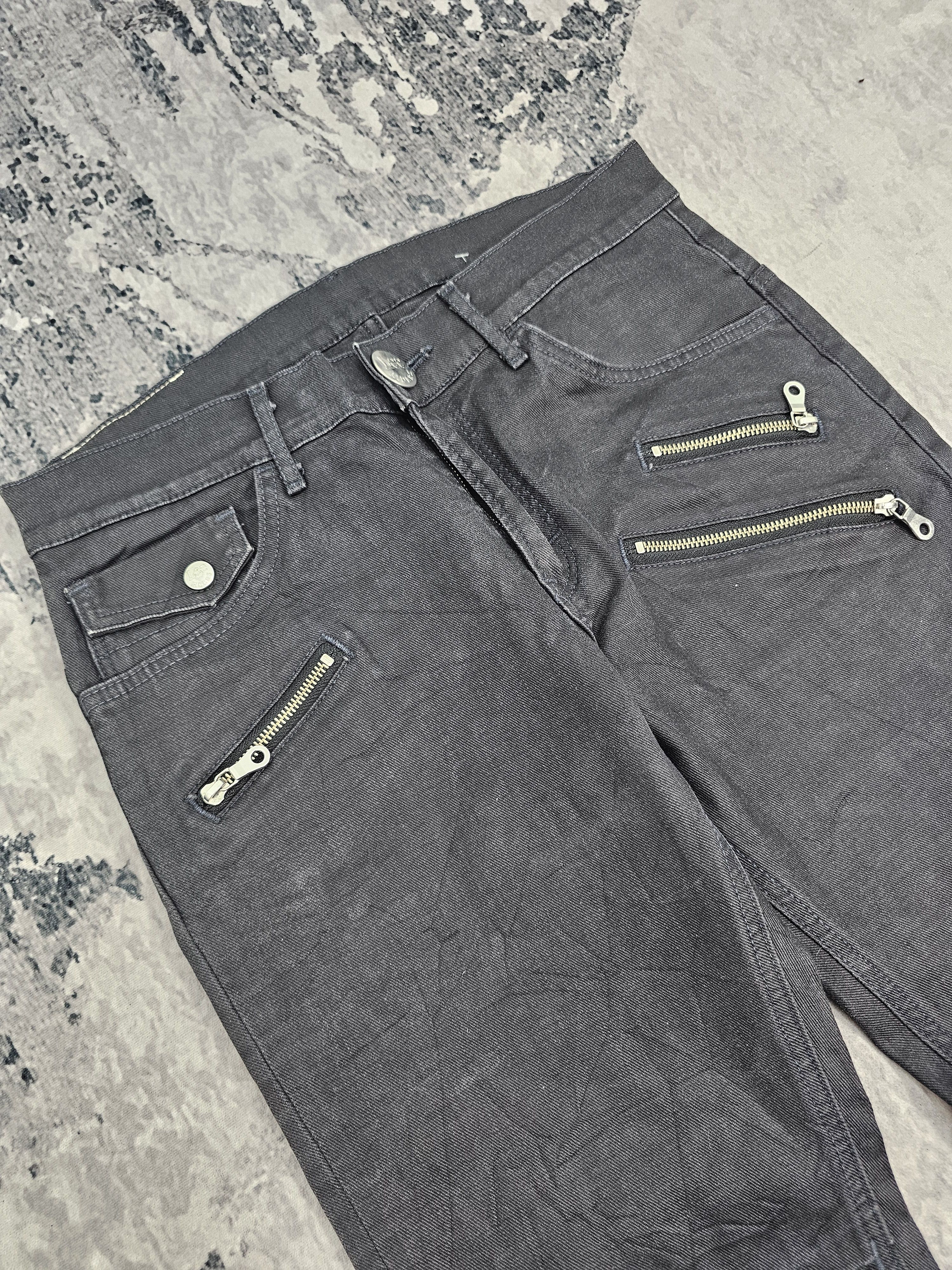 Lee LEE RIDERS Multi Zipper Punk Design Buckle Jeans JB0276 Size US 32 / EU 48 - 6 Thumbnail