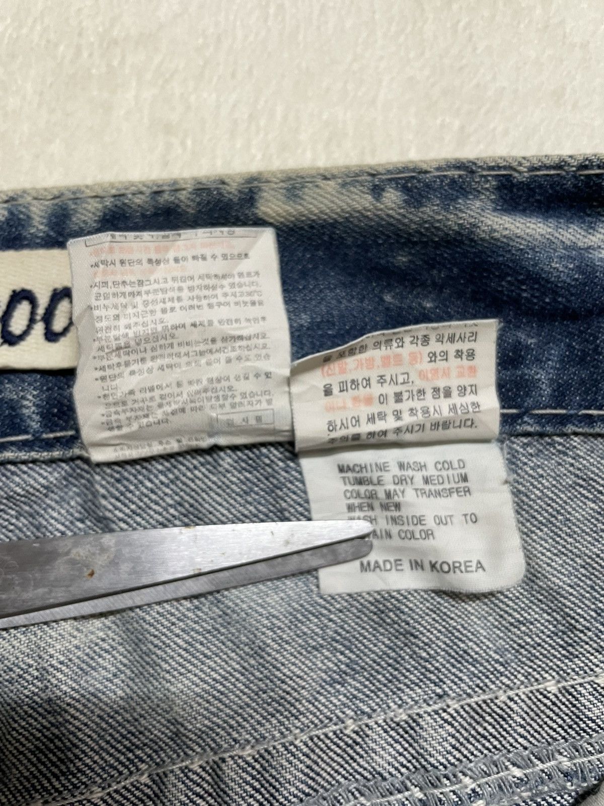 Japanese Brand Vintage Buckaroo Rusty Acidwash Distress Ripped Jeans Size US 37 - 7 Thumbnail