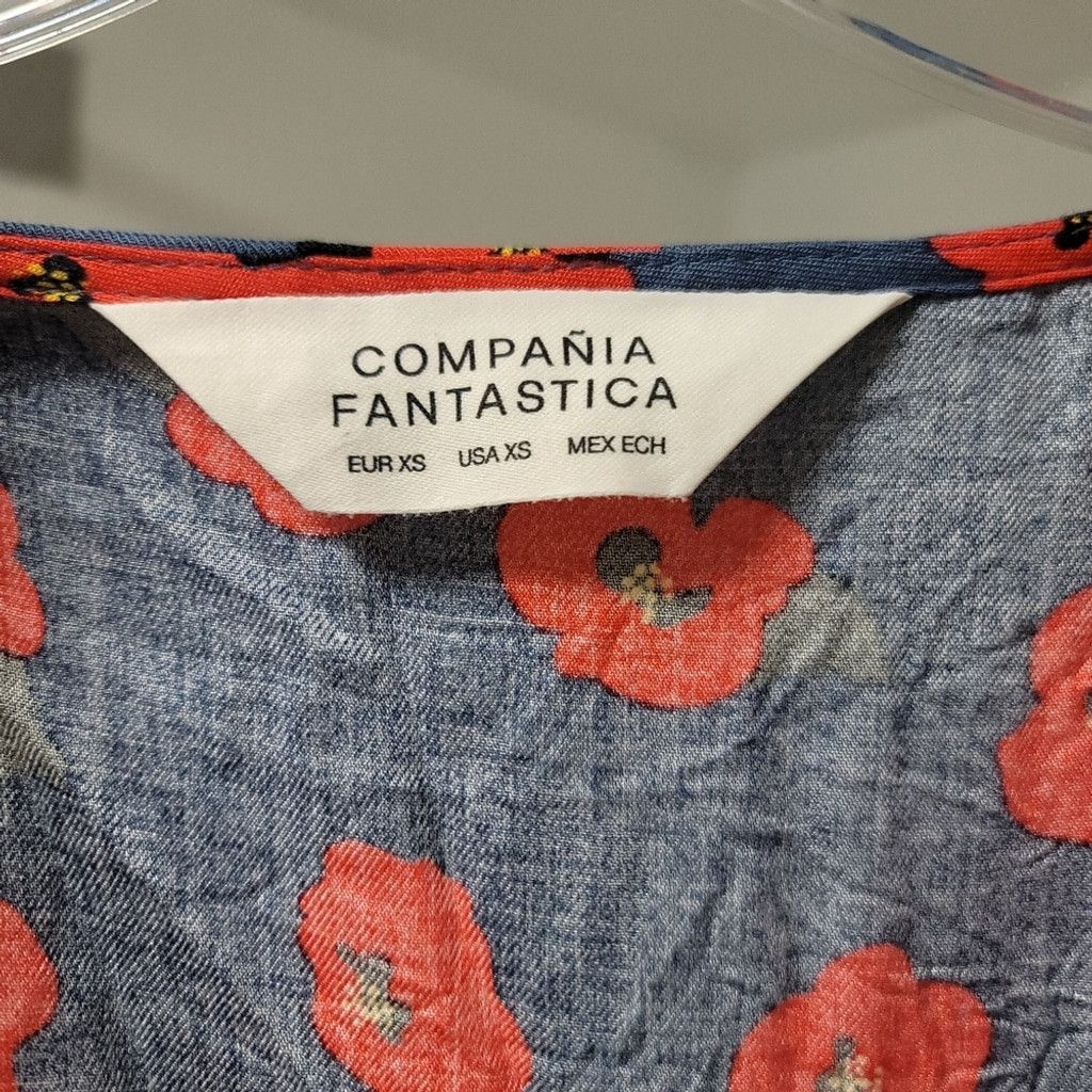 Other EUC Compania Fantastica Poppy Wrap Mini Dress Size XS / US 0-2 / IT 36-38 - 9 Thumbnail