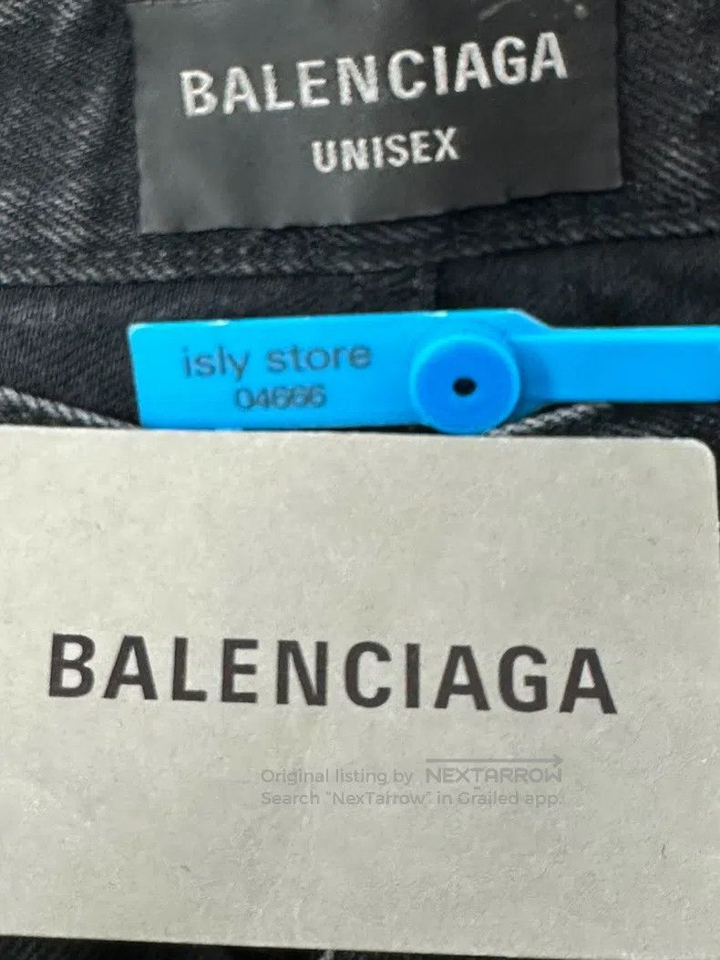 Balenciaga Balenciaga size XS Ripped Dirty Straight Jeans Size US 27 - 5 Thumbnail