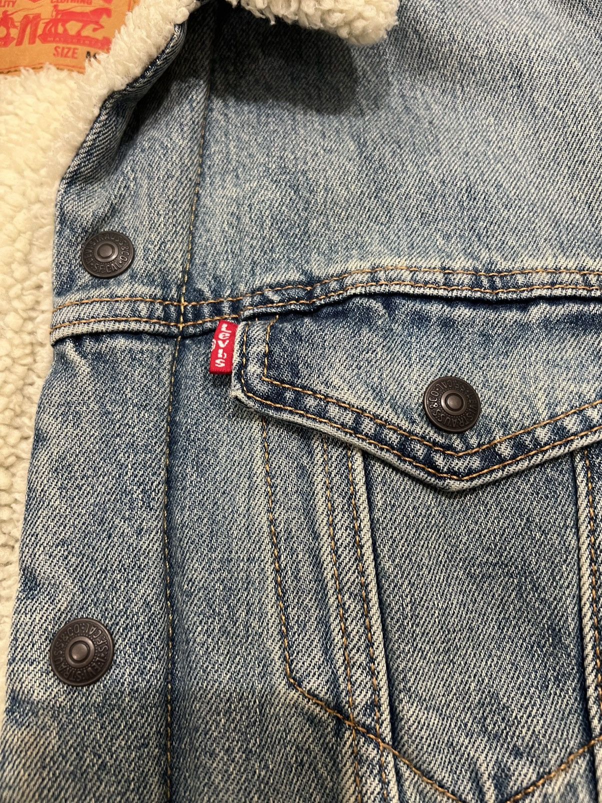 Levi's Levis Sherpa Jacket size M Size US M / EU 48-50 / 2 - 2 Thumbnail