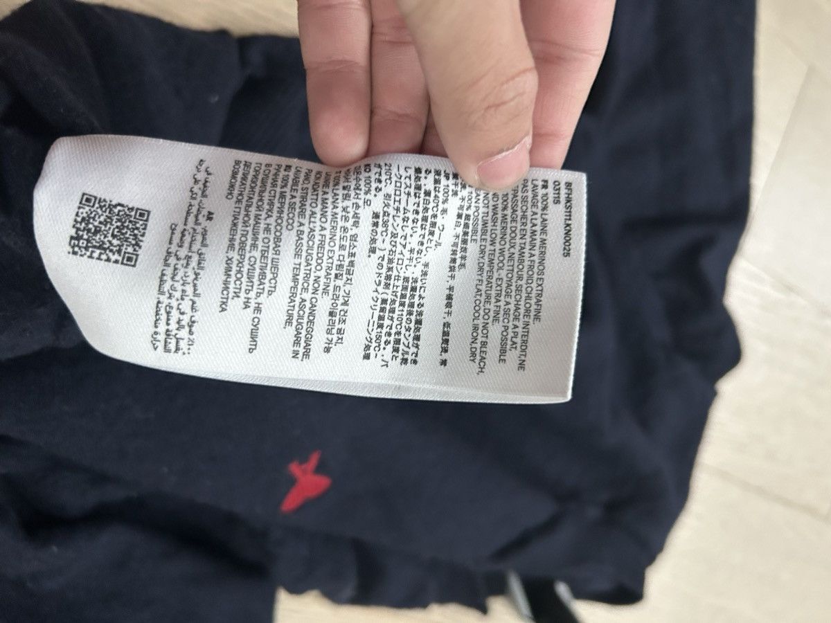 AMI Navy Ami Paris Heart Logo Sweater Size US XS / EU 42 / 0 - 9 Thumbnail