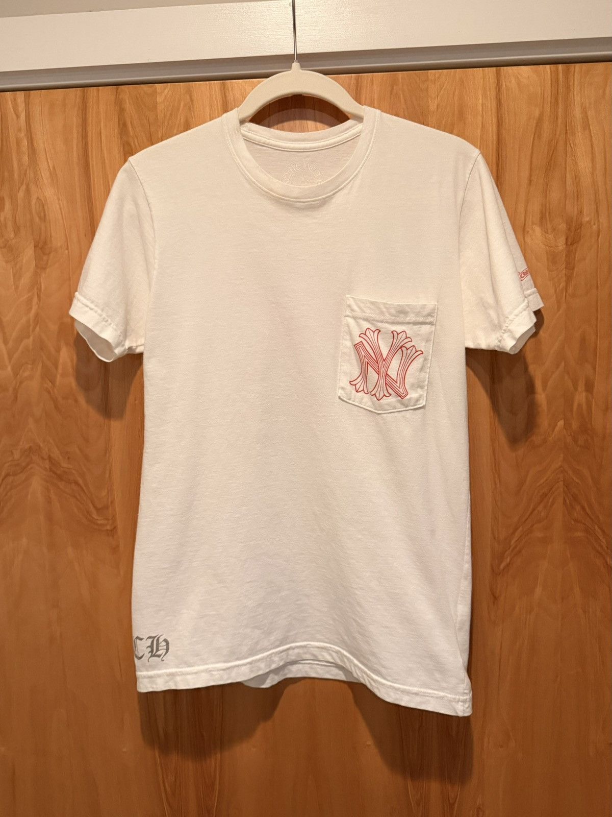 Chrome Hearts YANKEES New York RARE Tee Big Apple Red Small